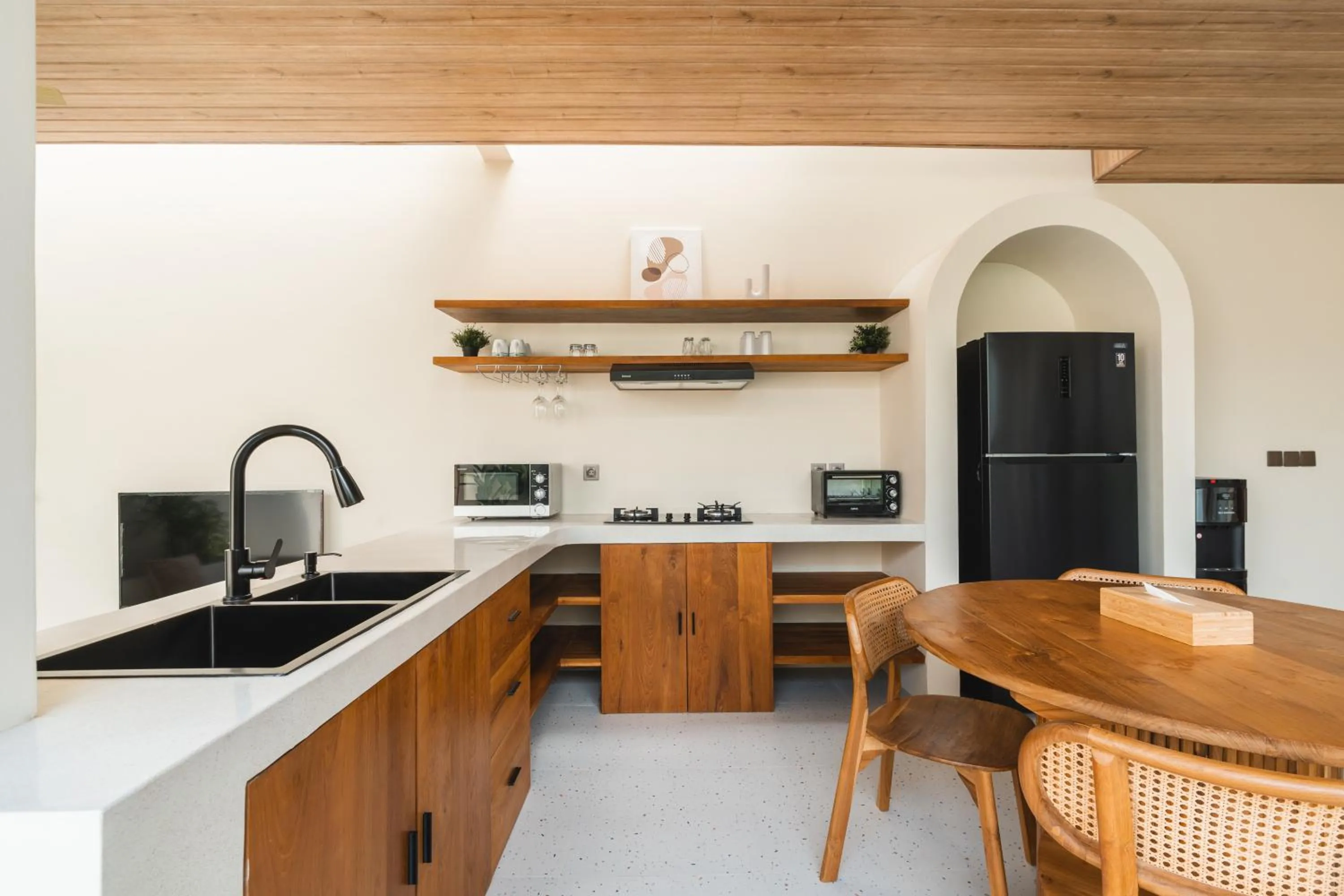 Kitchen or kitchenette in Copper Estate 2 by Alfred in Bali