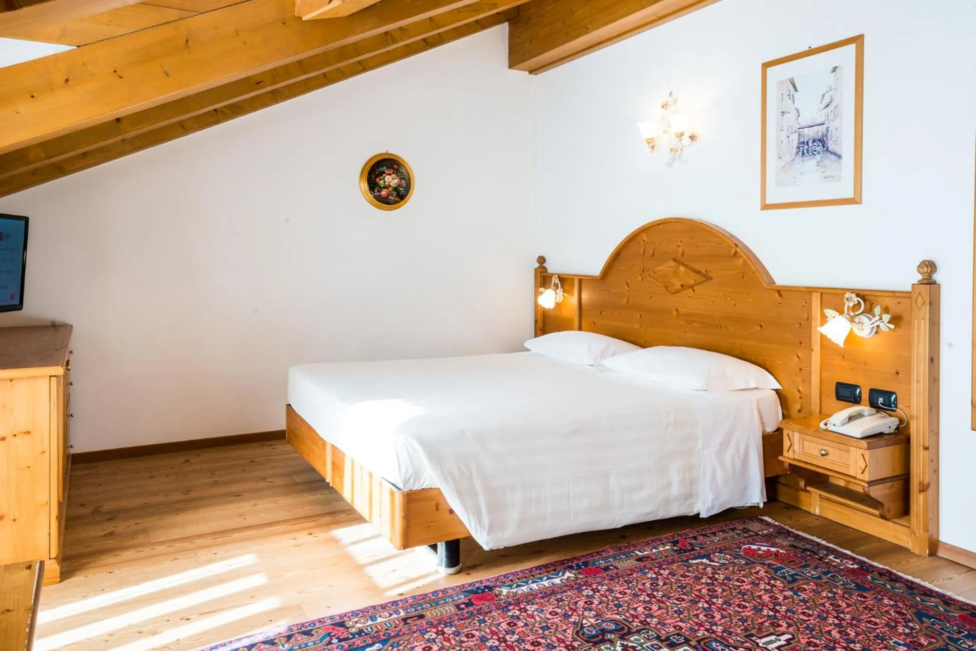 Bedroom, Bed in Hotel Rosa Degli Angeli