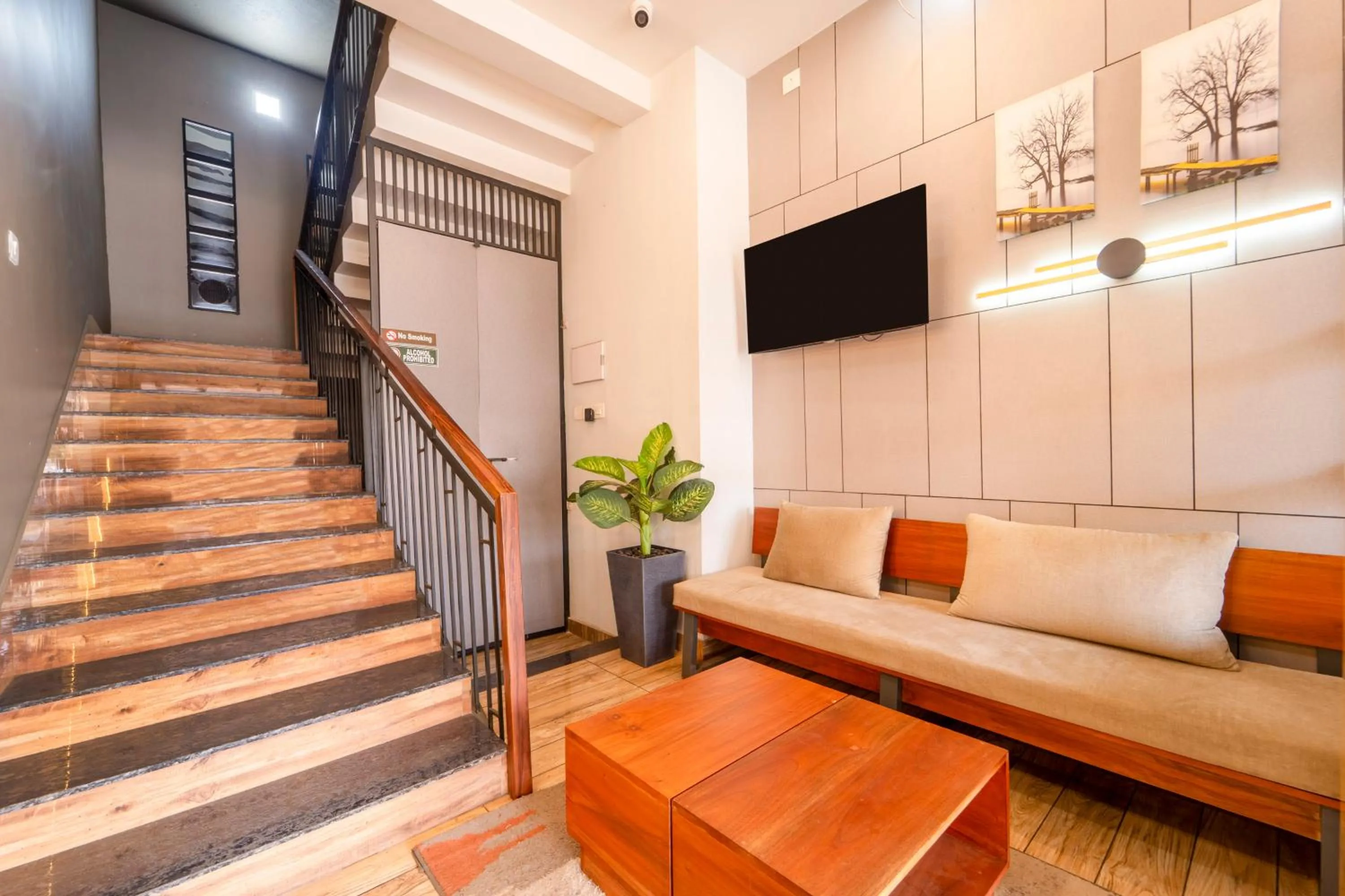 Seating area in Treebo MR Motel