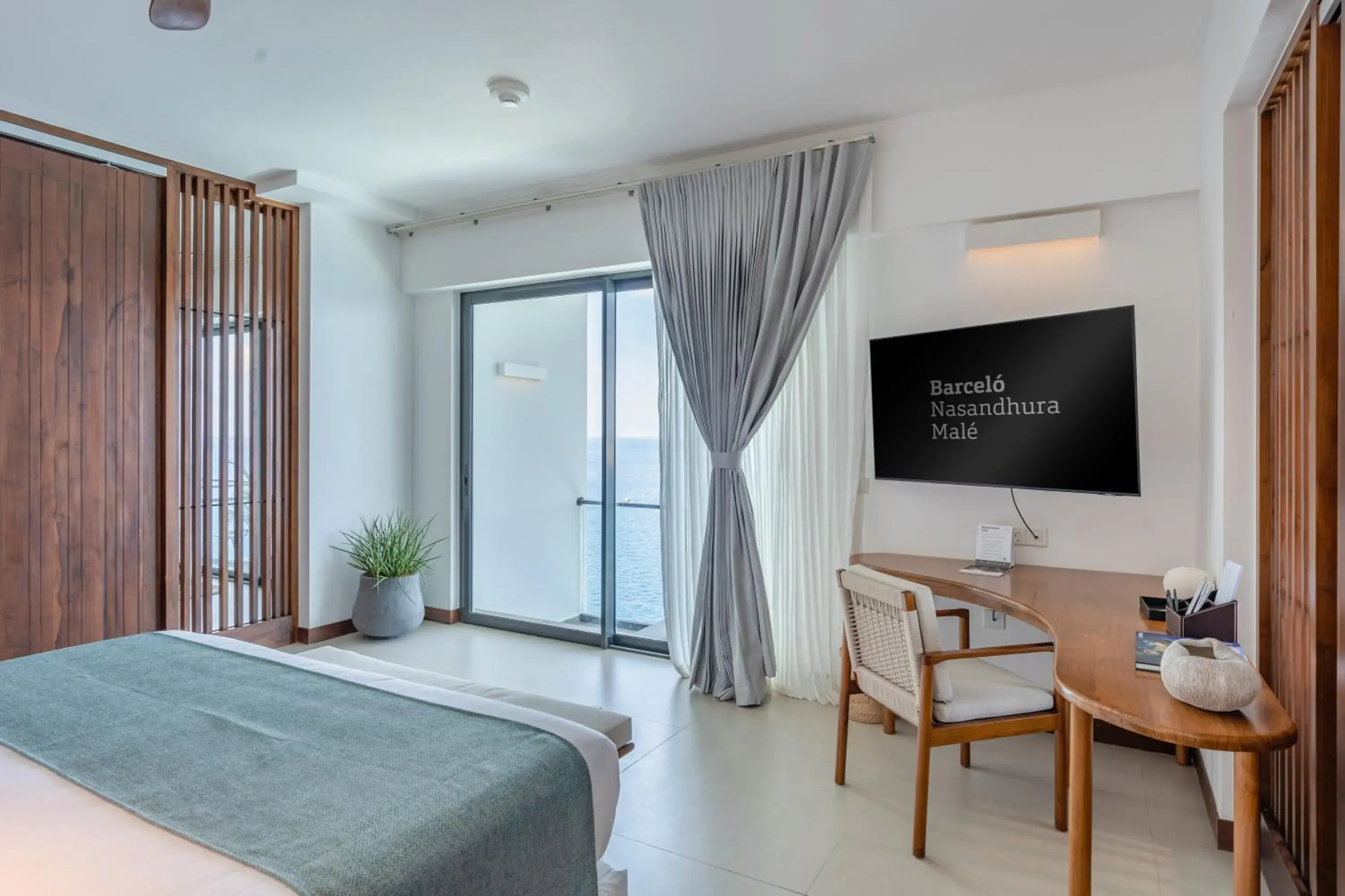 TV and multimedia, Bed in Barceló Nasandhura Male TV and multimedia, Bed in Barceló Nasandhura Male