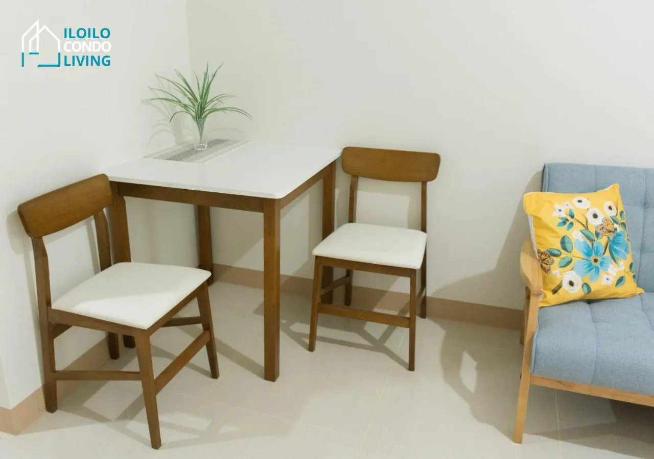 Dining area in Studio apartment with balcony - Iloilo Condo Living