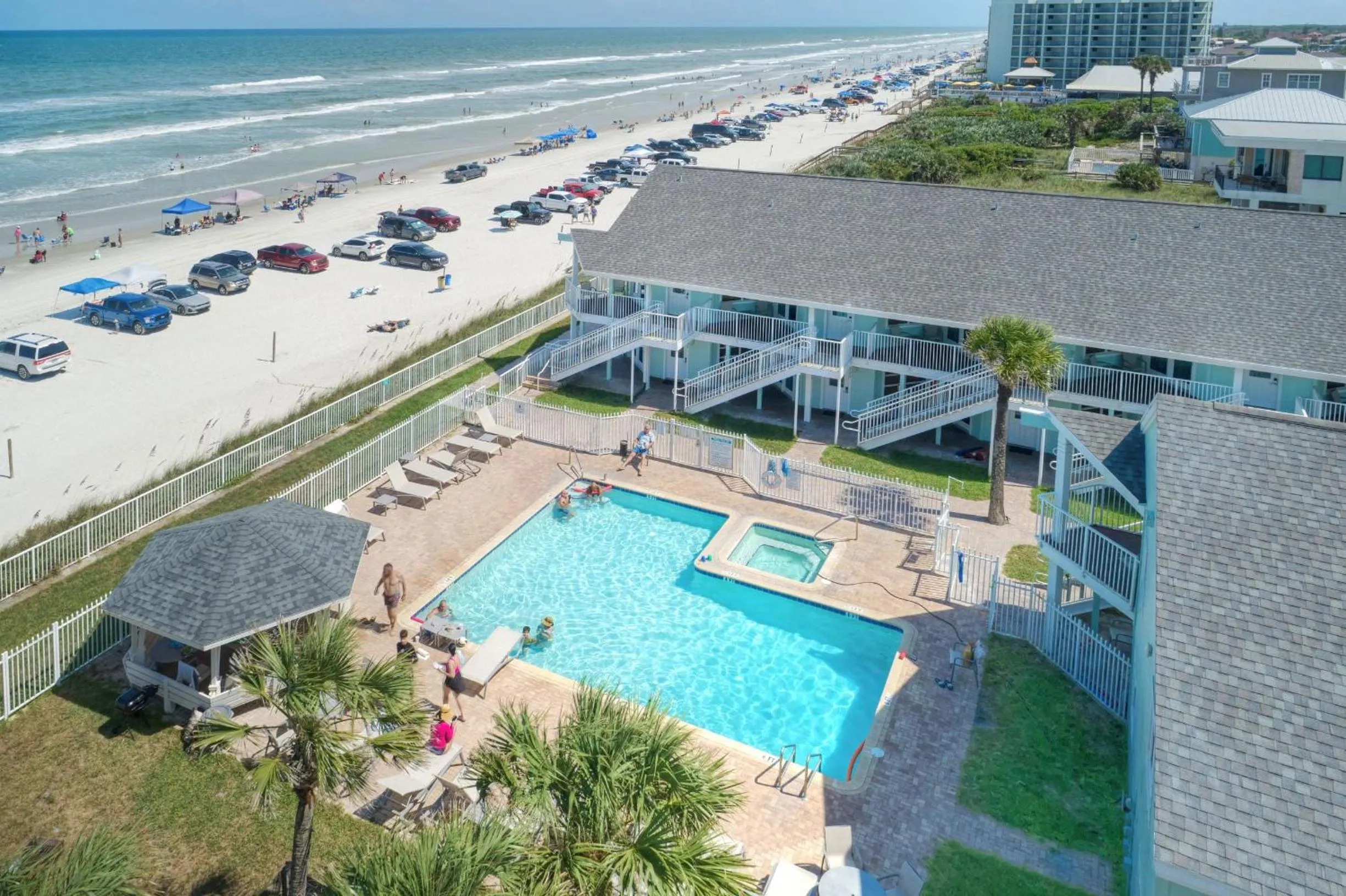 Swimming pool in New Smyrna Waves by Exploria Resorts