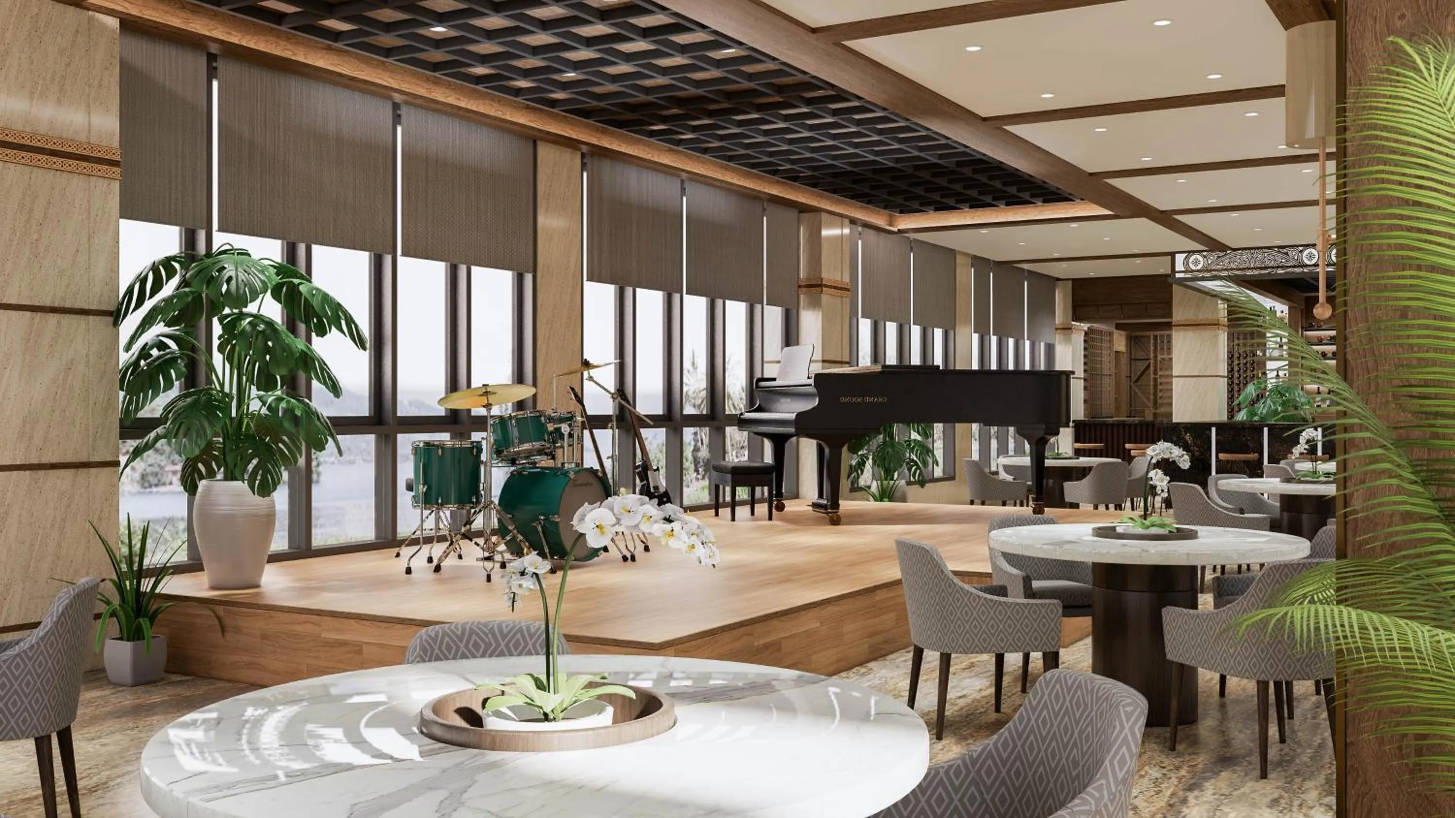 Lounge or bar in Labersa Hotel & Convention Center Samosir