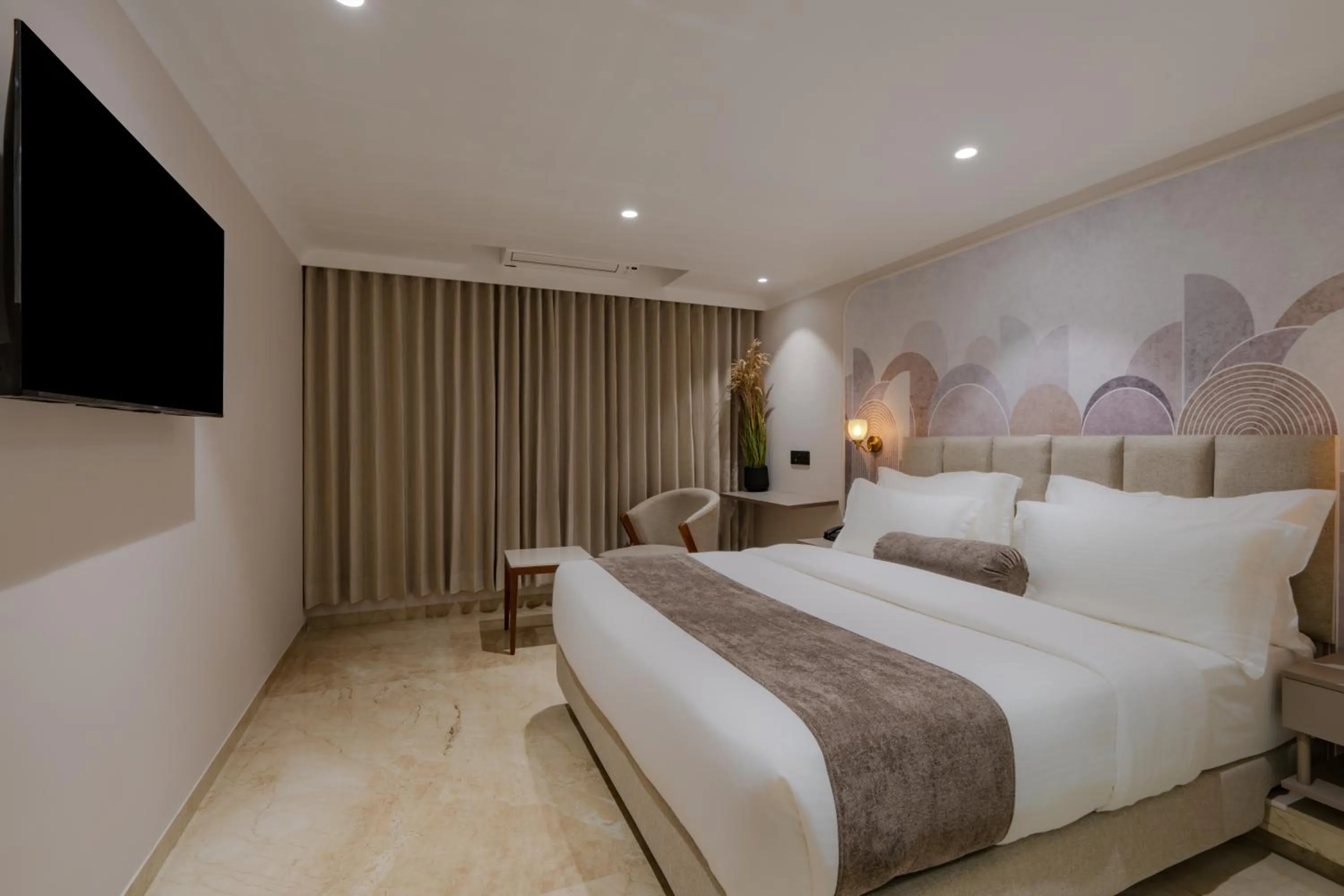 Bed in Hotel The Grand Suites