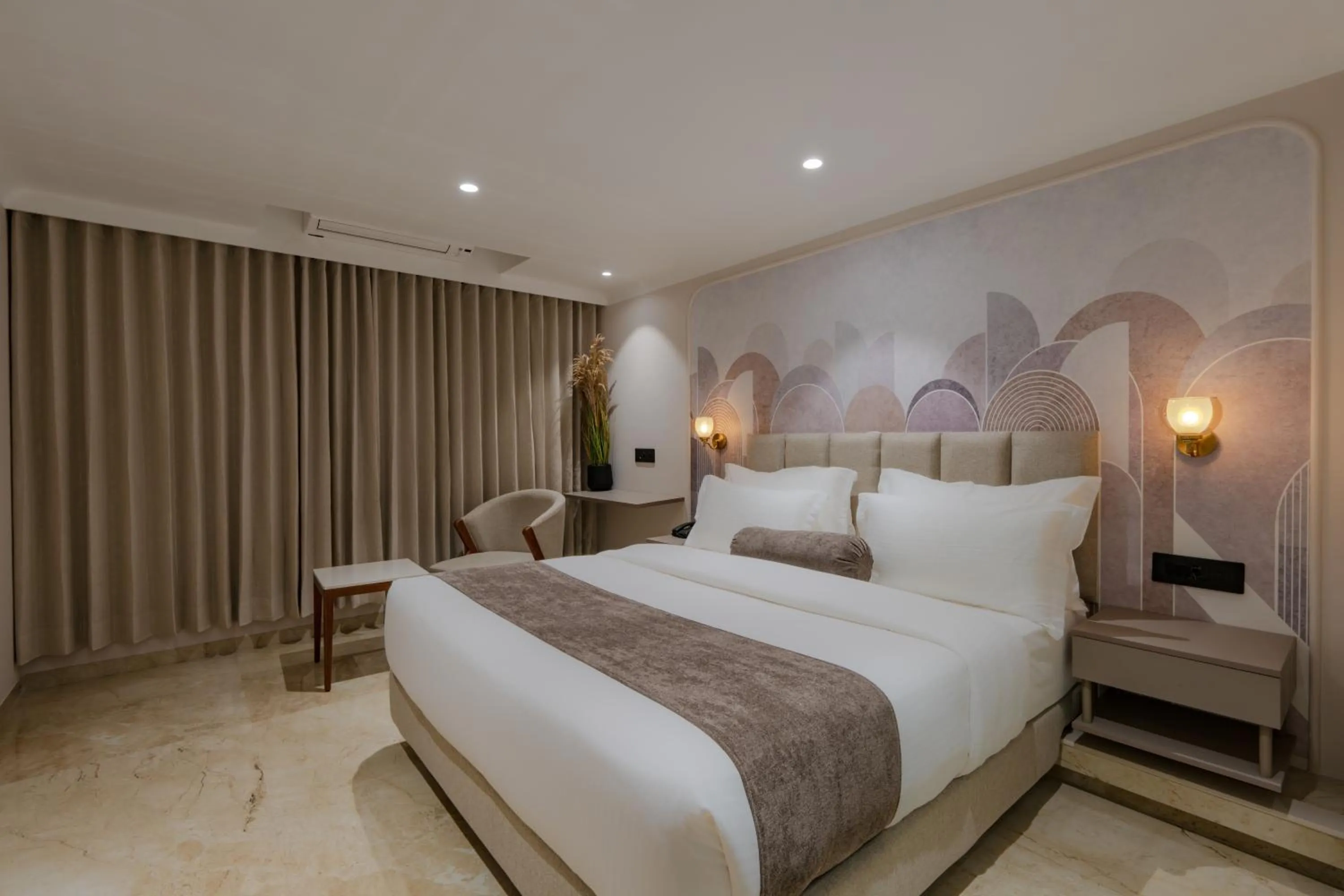 Bed in Hotel The Grand Suites