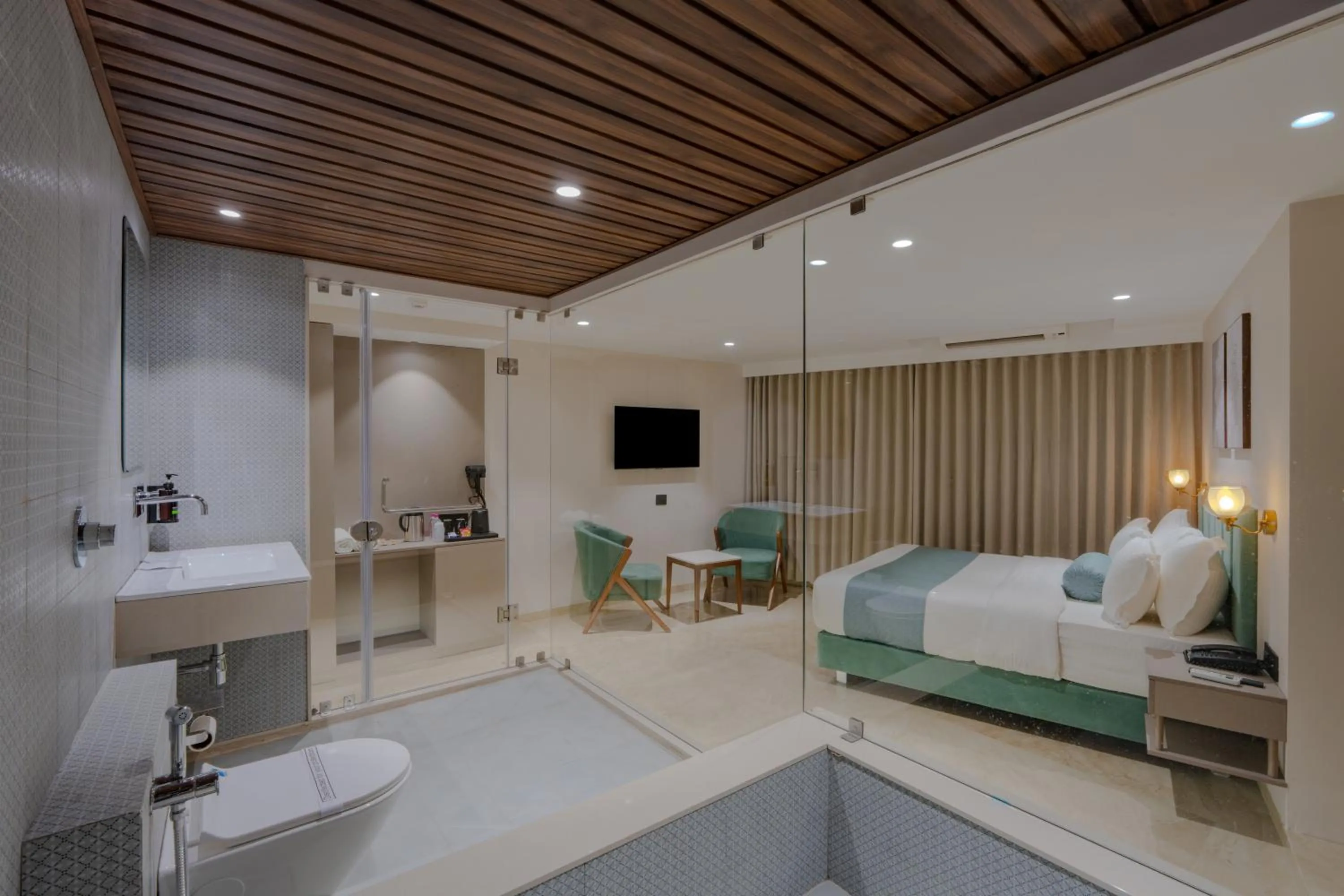 Bed in Hotel The Grand Suites