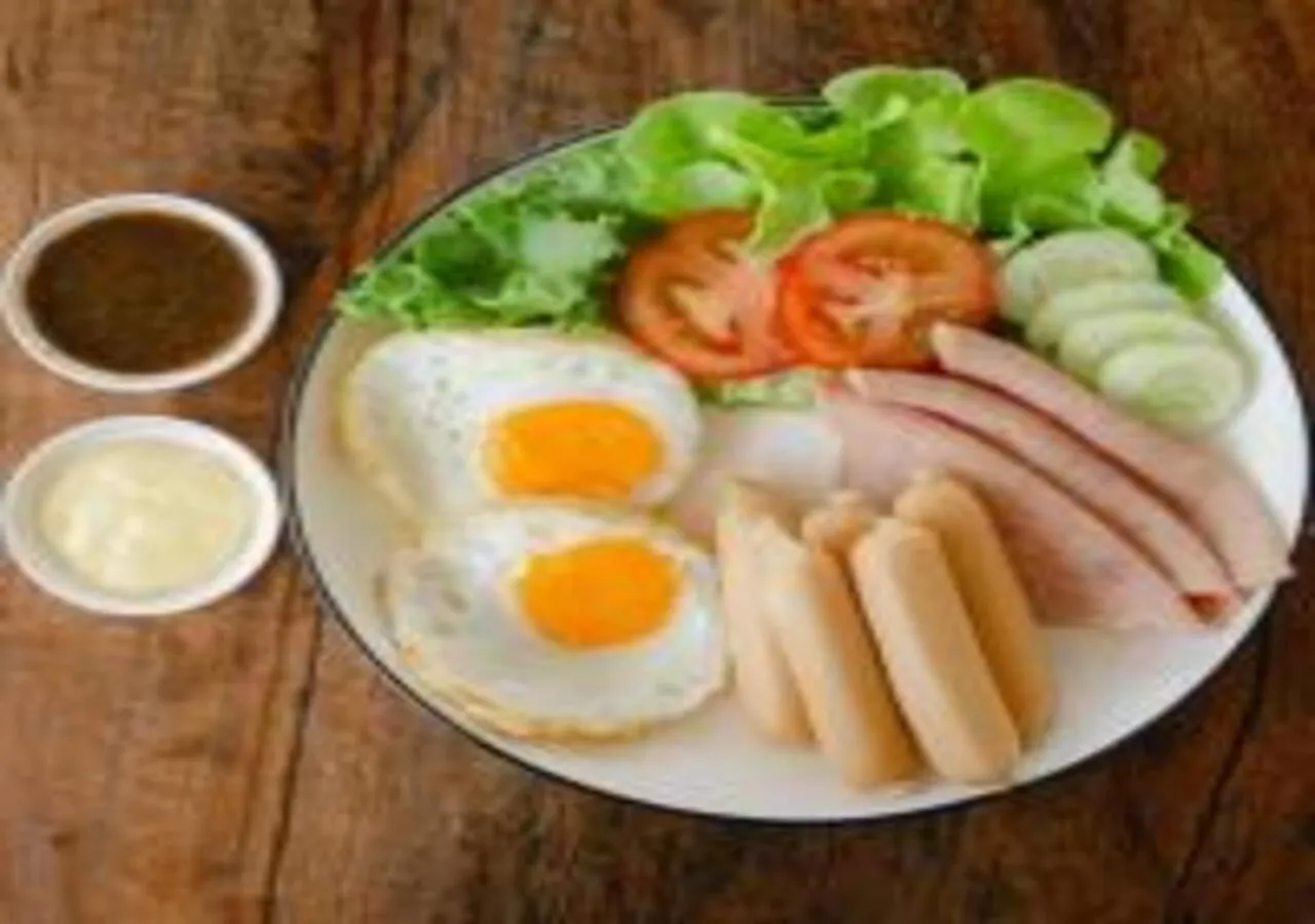 Asian breakfast in Bunyagard Koh Kood Resort