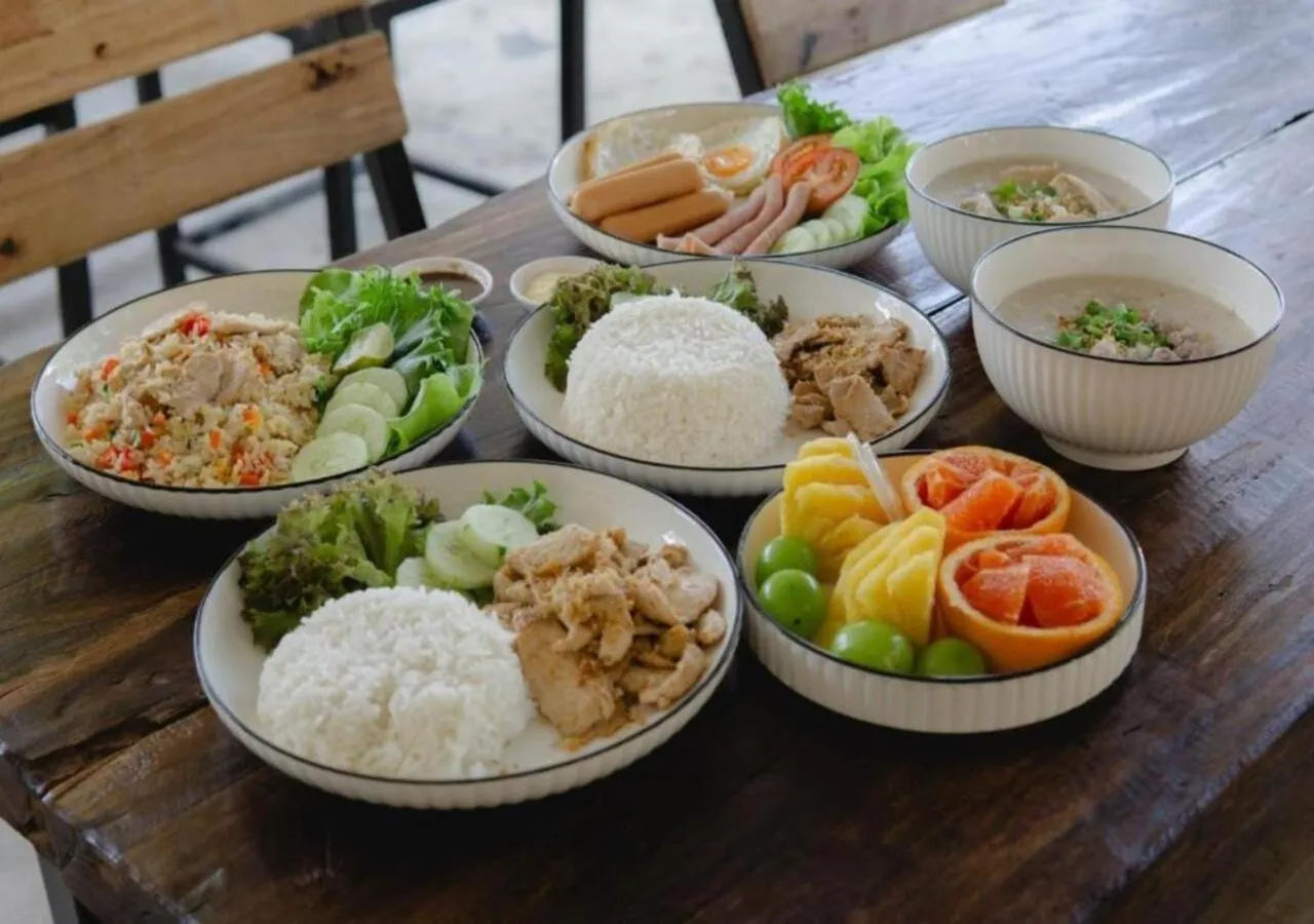 Asian breakfast in Bunyagard Koh Kood Resort