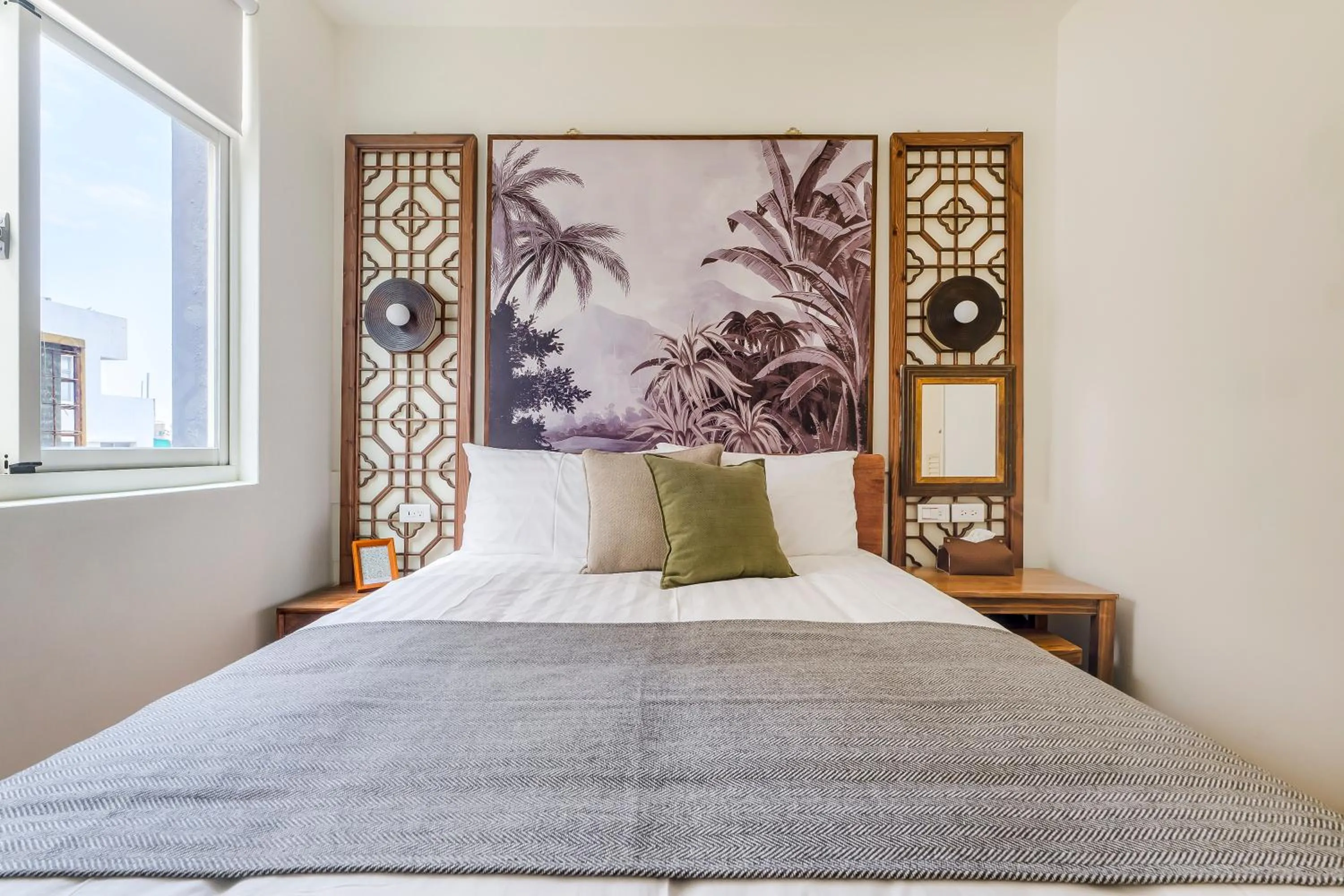 Bed in Penghu Chin Style Inn