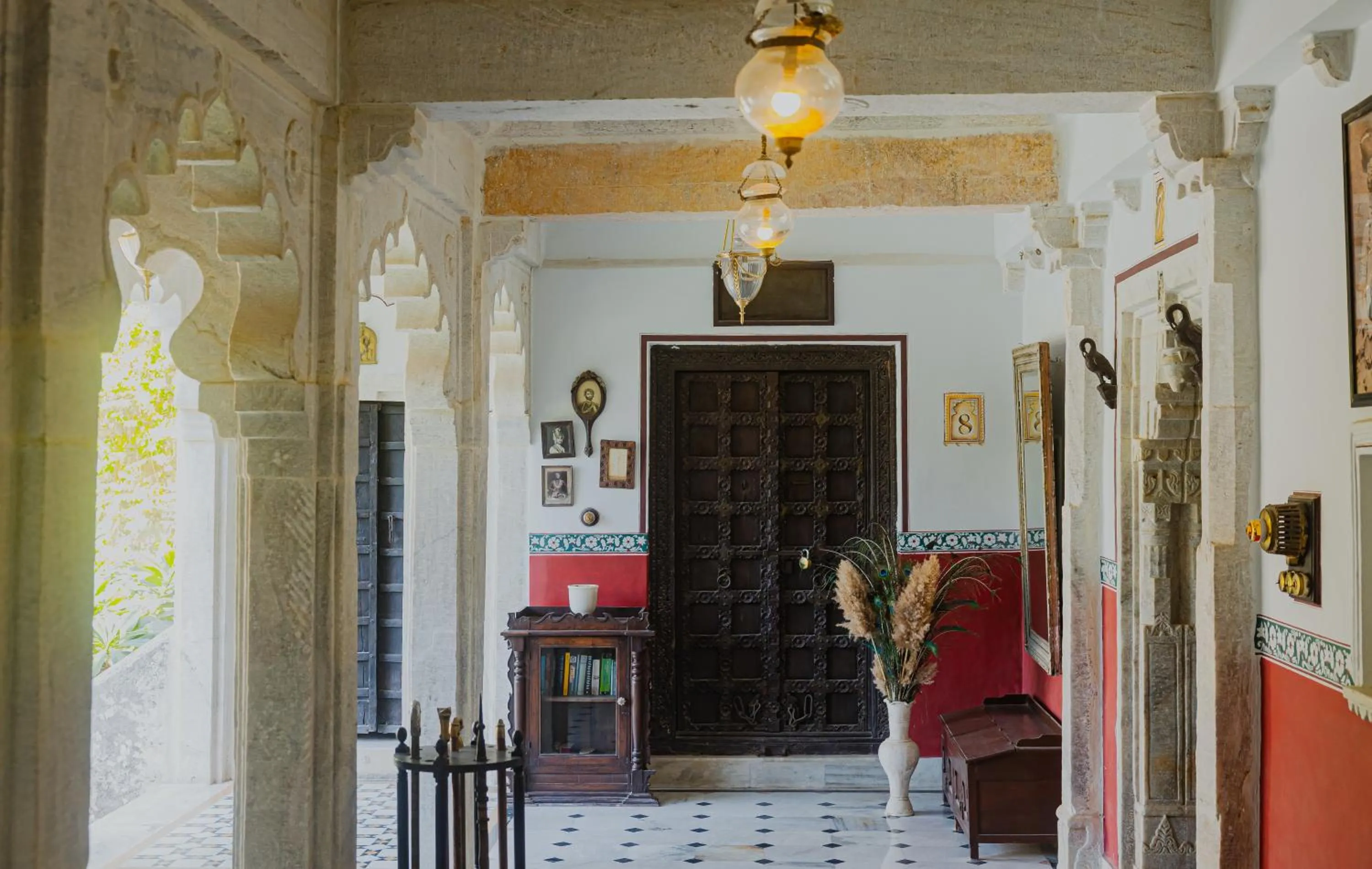 Living room in The Rawla Narlai - A Luxury Heritage Stay in Leopard Country