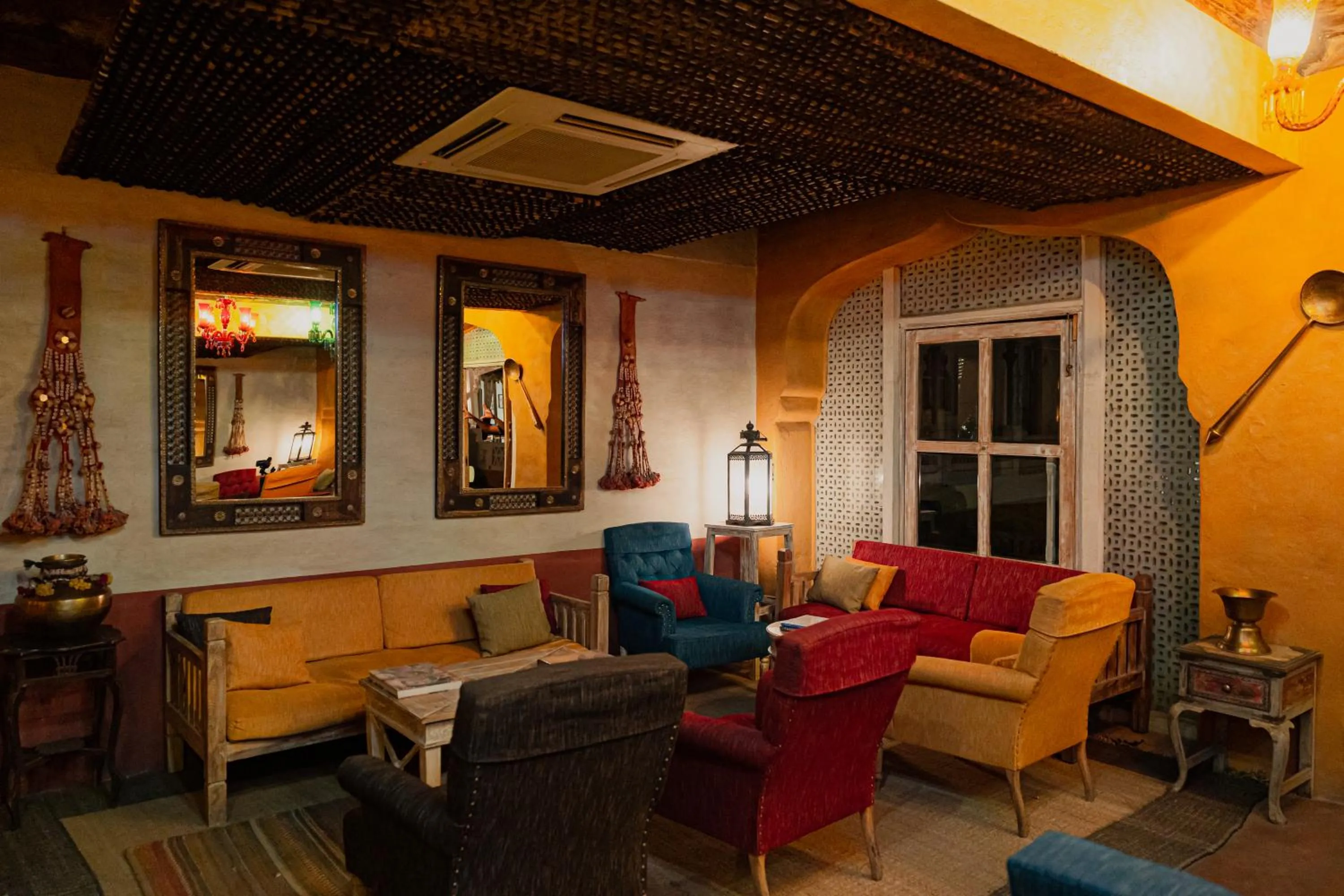 Living room in The Rawla Narlai - A Luxury Heritage Stay in Leopard Country