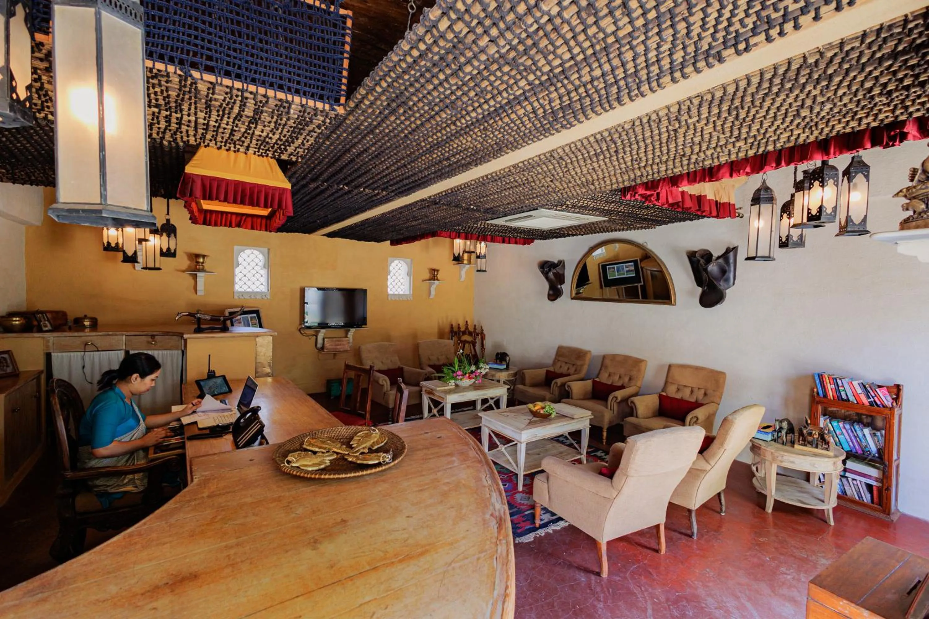 Living room in The Rawla Narlai - A Luxury Heritage Stay in Leopard Country