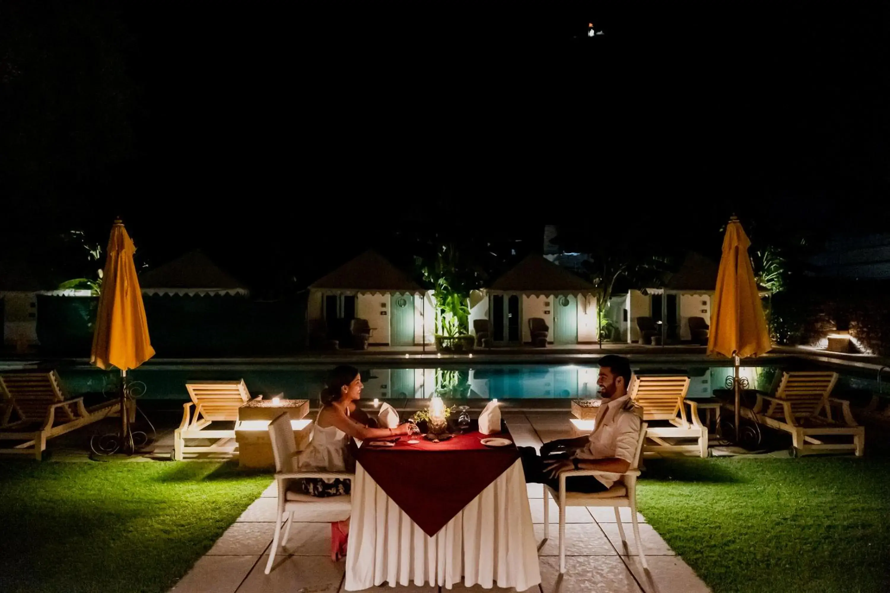 Swimming pool in The Rawla Narlai - A Luxury Heritage Stay in Leopard Country Swimming pool in The Rawla Narlai - A Luxury Heritage Stay in Leopard Country
