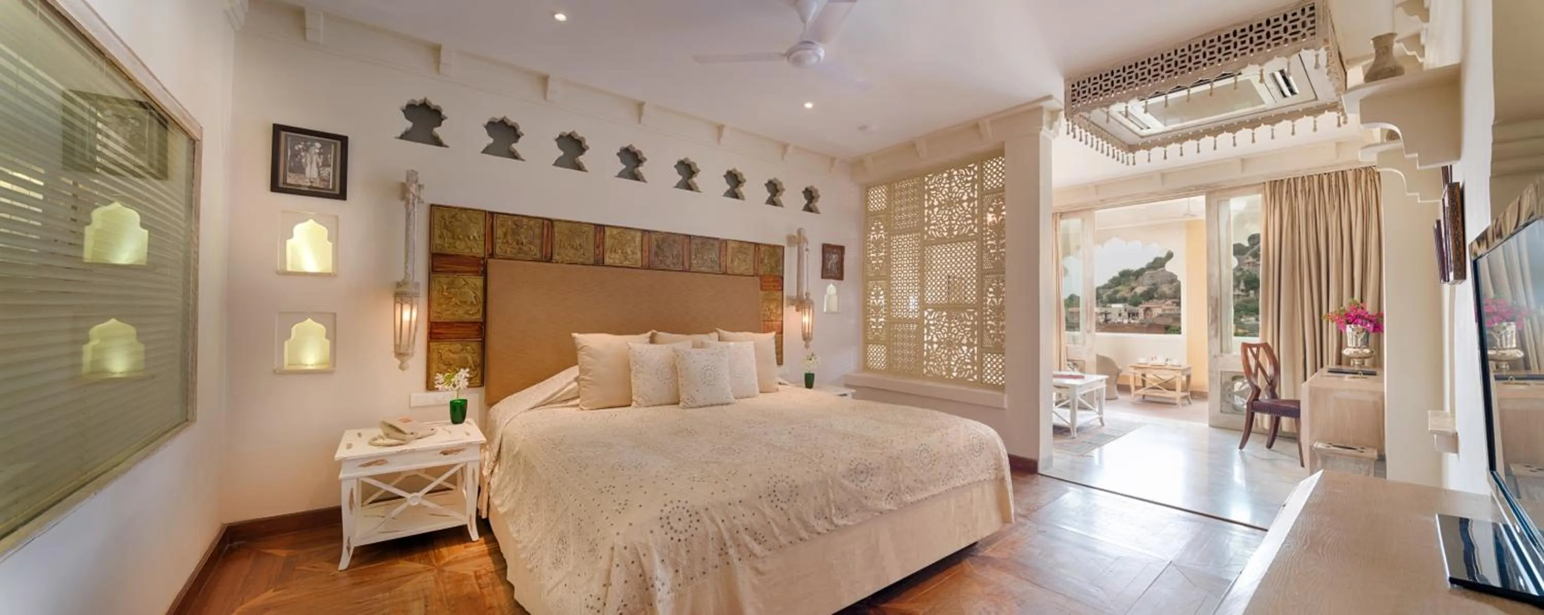 Photo of the whole room, Bed in The Rawla Narlai - A Luxury Heritage Stay in Leopard Country