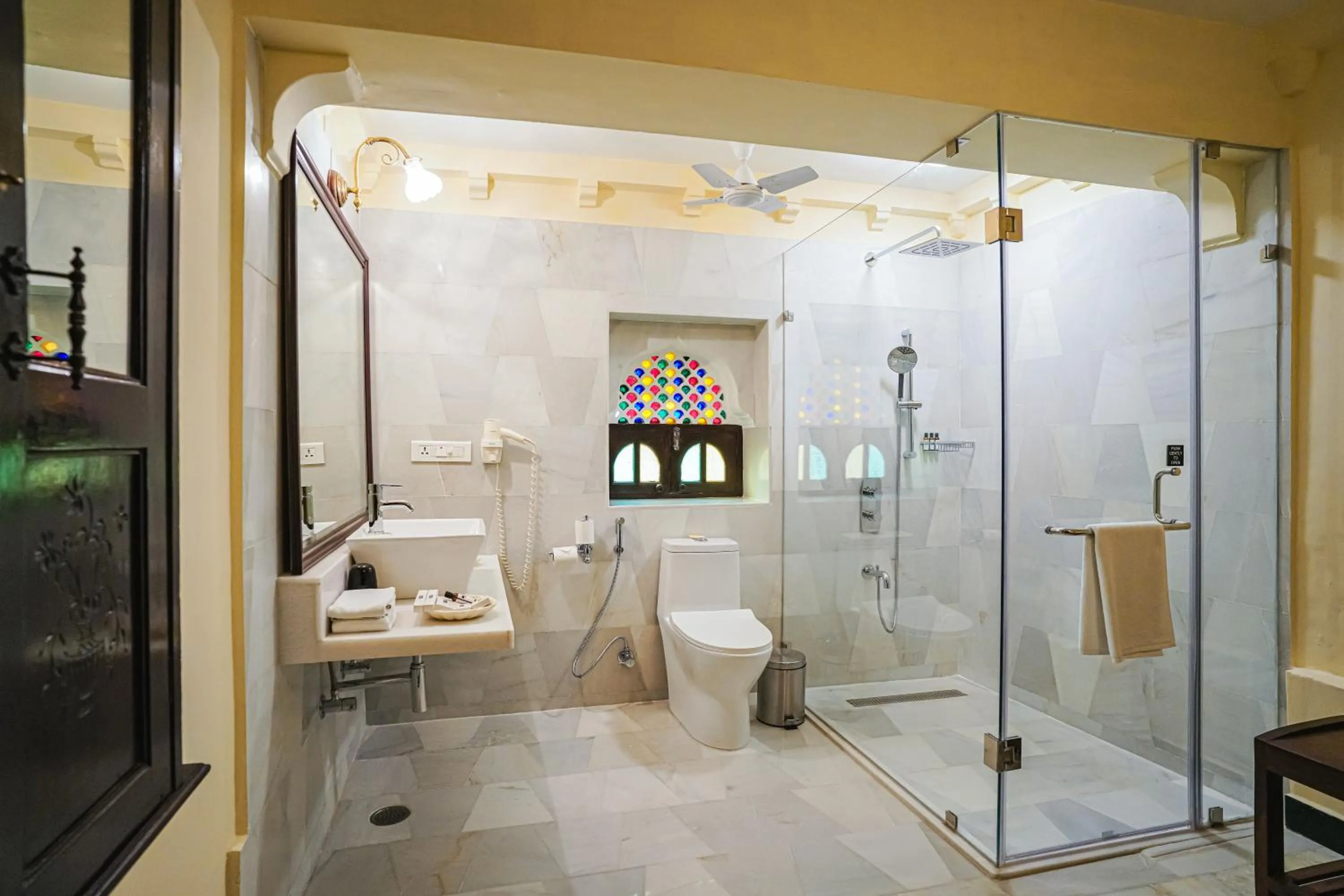 Shower in The Rawla Narlai - A Luxury Heritage Stay in Leopard Country
