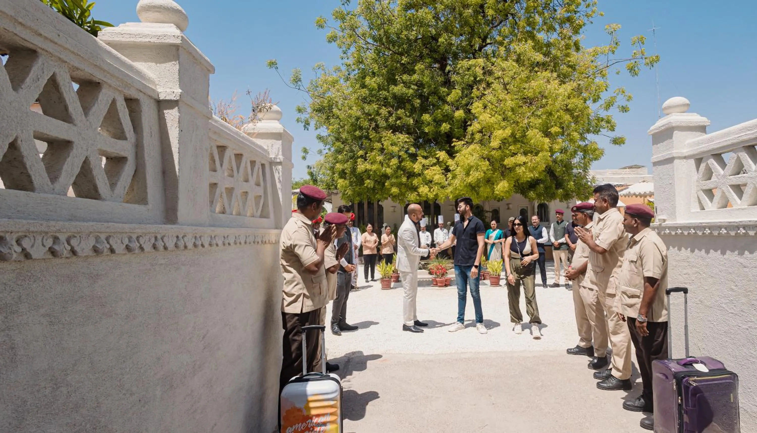 Facade/entrance in The Rawla Narlai - A Luxury Heritage Stay in Leopard Country