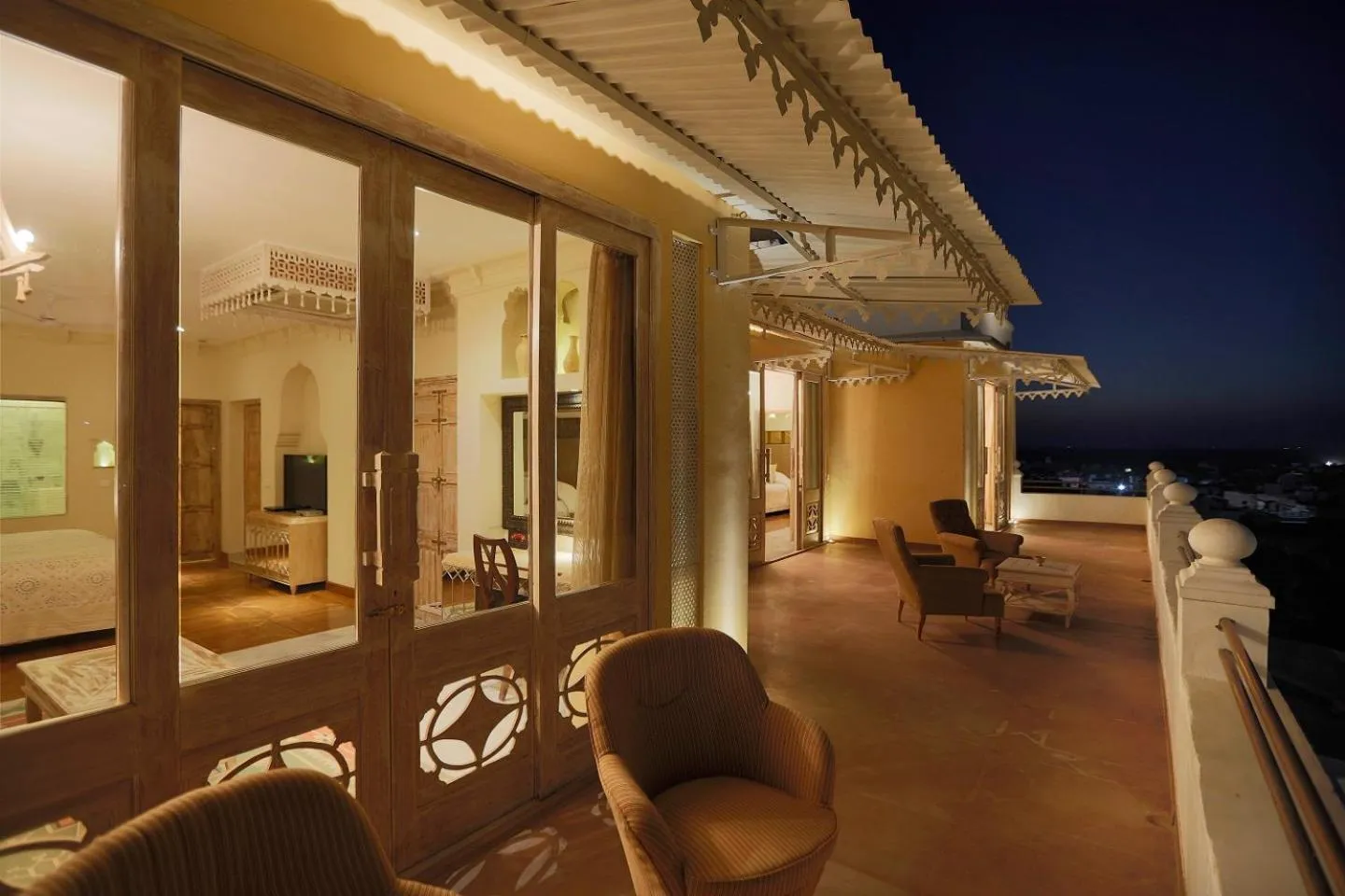 Balcony/Terrace in The Rawla Narlai - A Luxury Heritage Stay in Leopard Country
