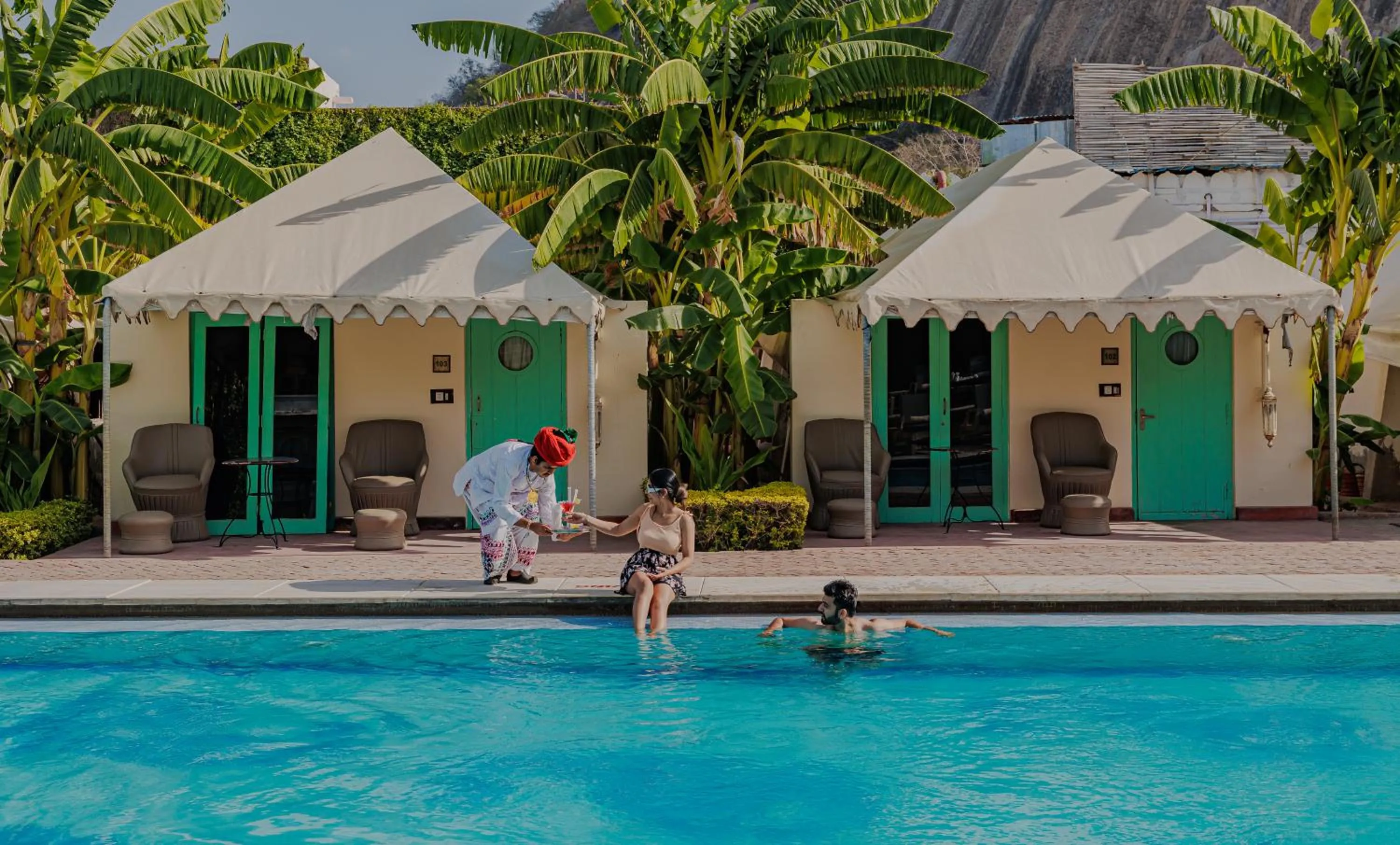 Swimming pool in The Rawla Narlai - A Luxury Heritage Stay in Leopard Country