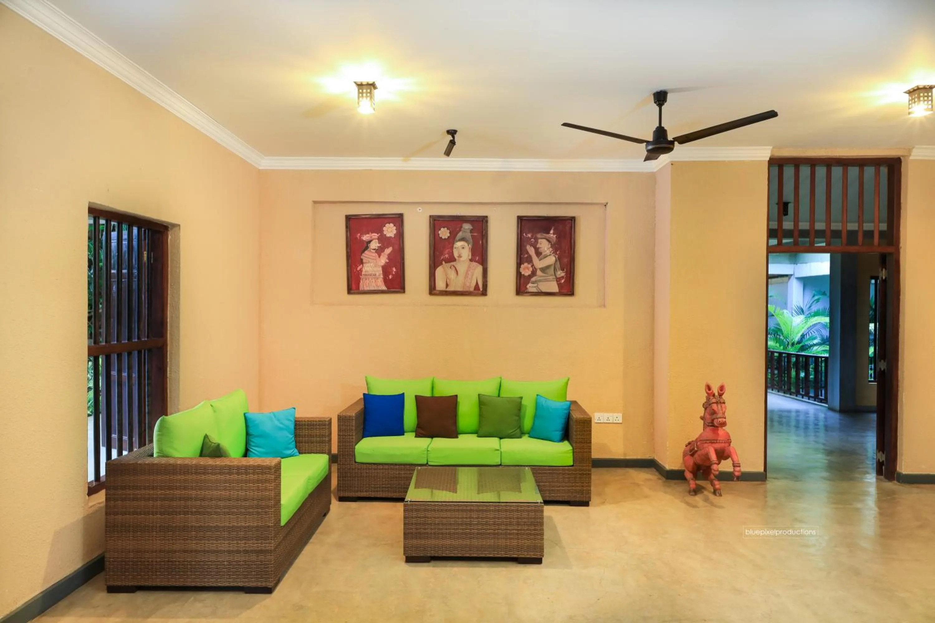 Seating area in Serendip Stone Hotel and Bungalow