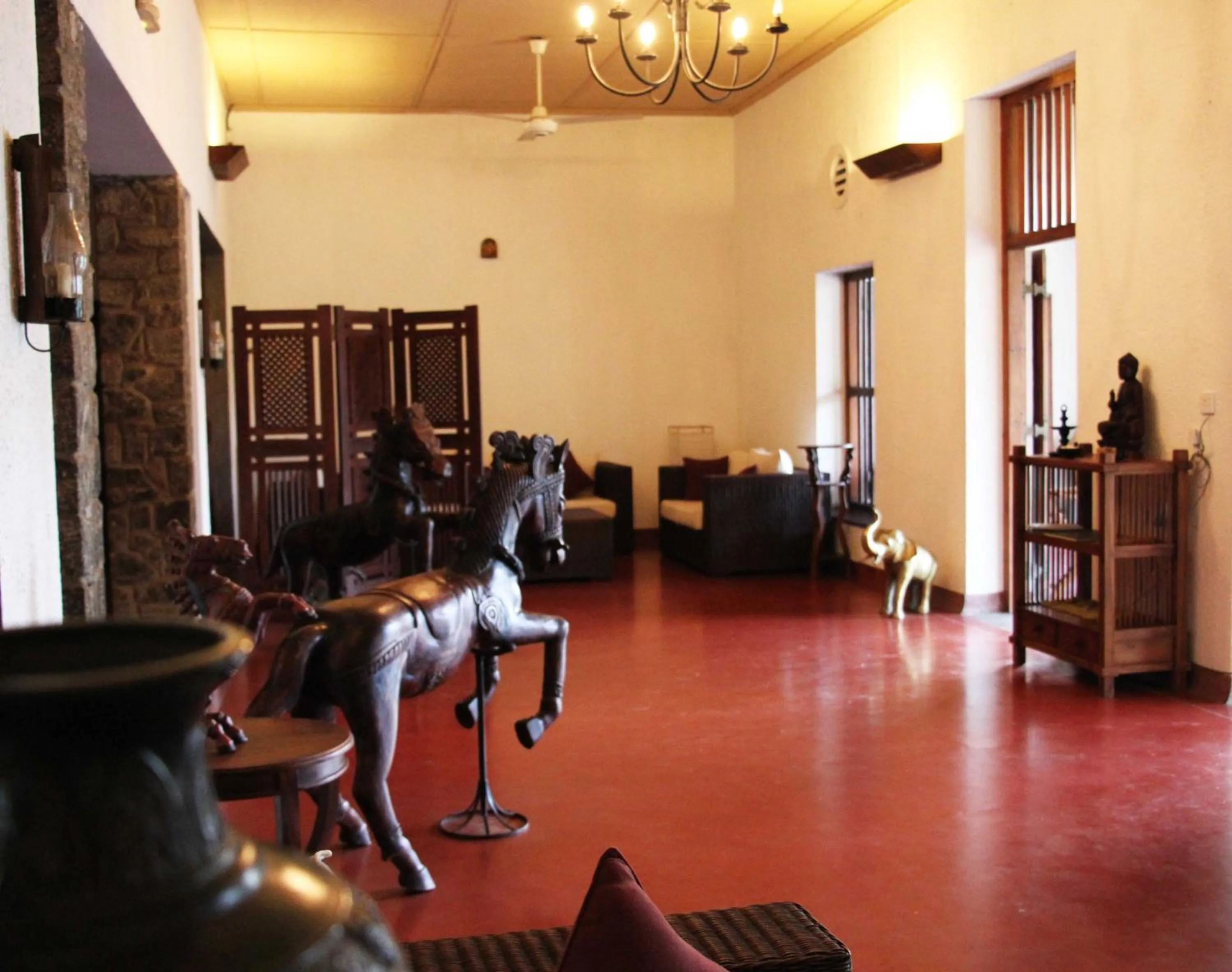 Seating area in Serendip Stone Hotel and Bungalow