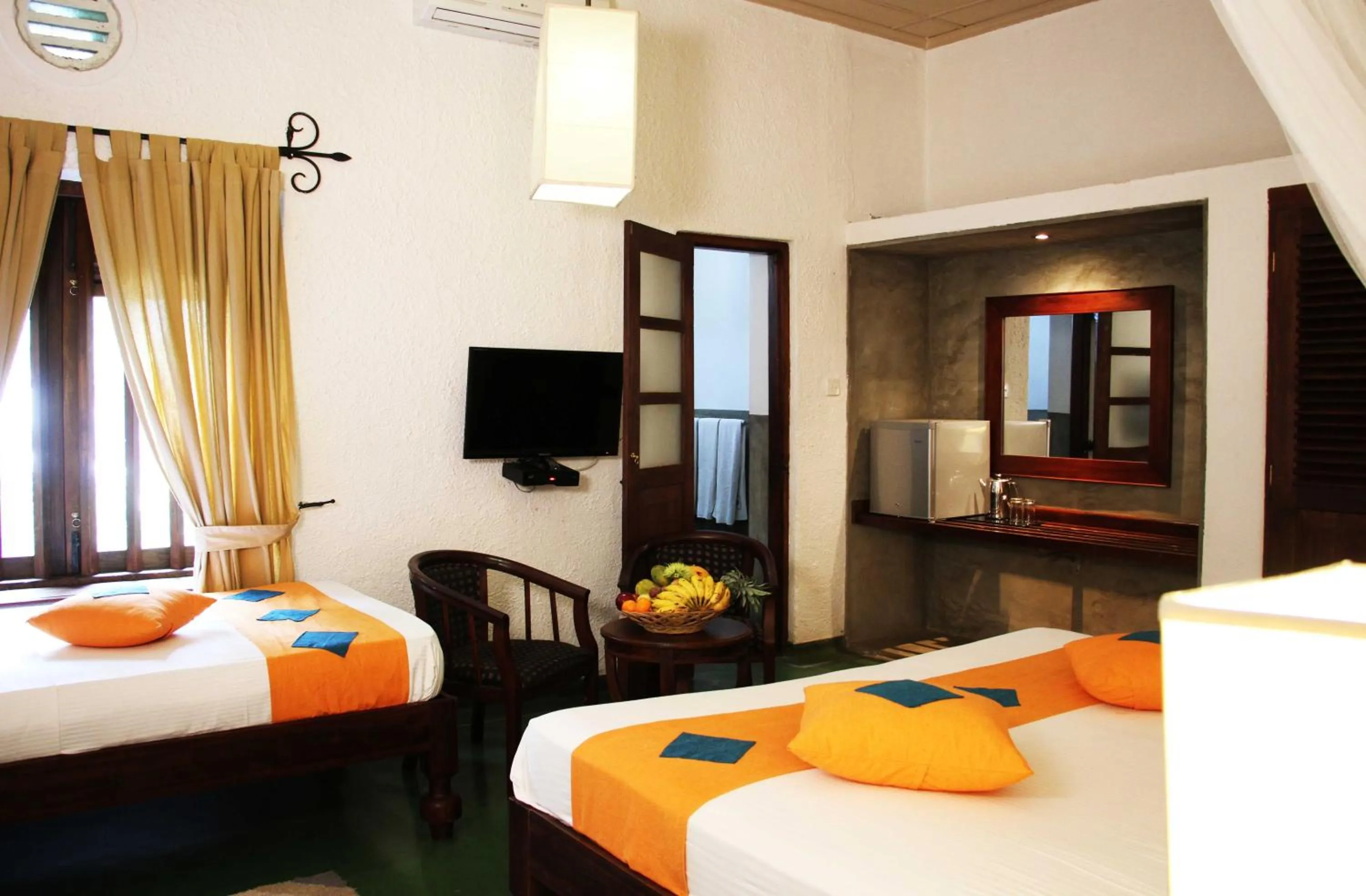 Bed in Serendip Stone Hotel and Bungalow