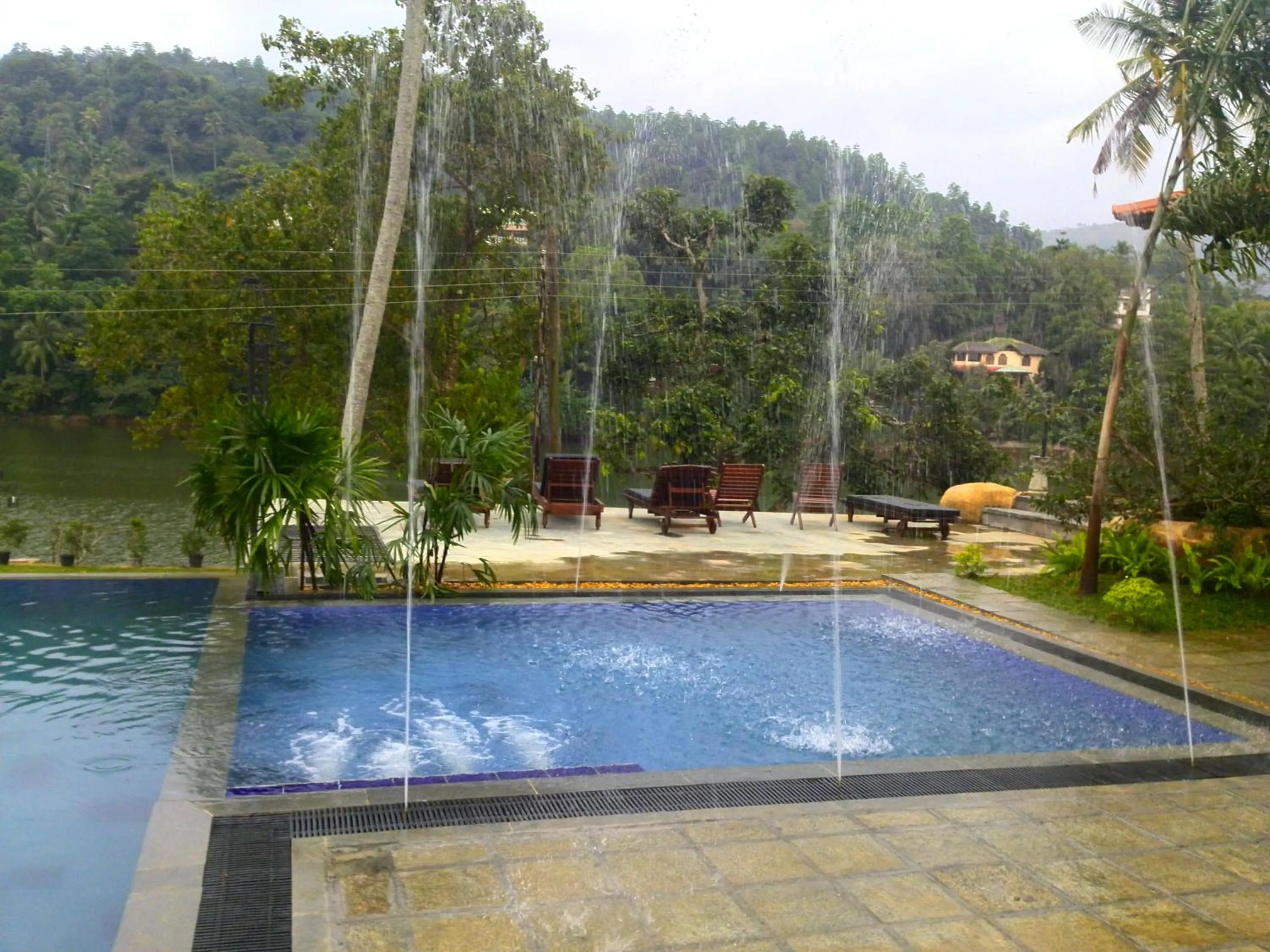 Pool view in Serendip Stone Hotel and Bungalow