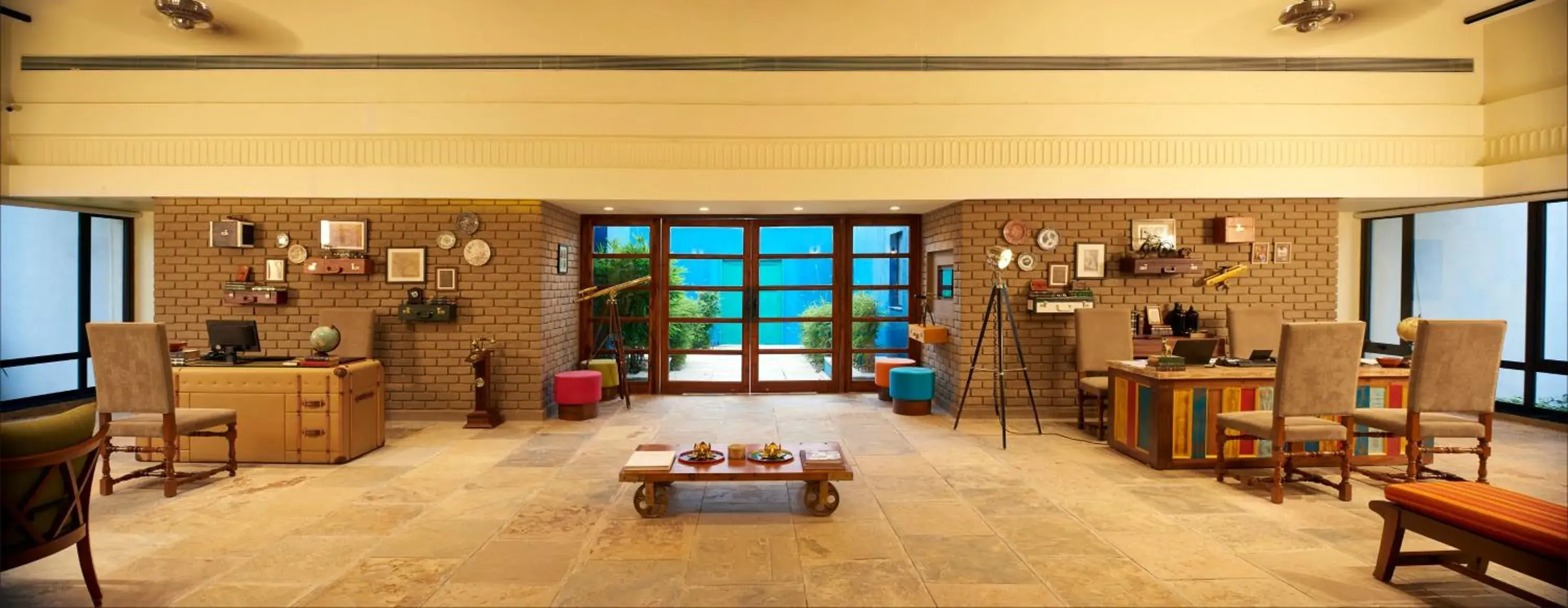 Lobby or reception in Club Mahindra Kanha Lobby or reception in Club Mahindra Kanha