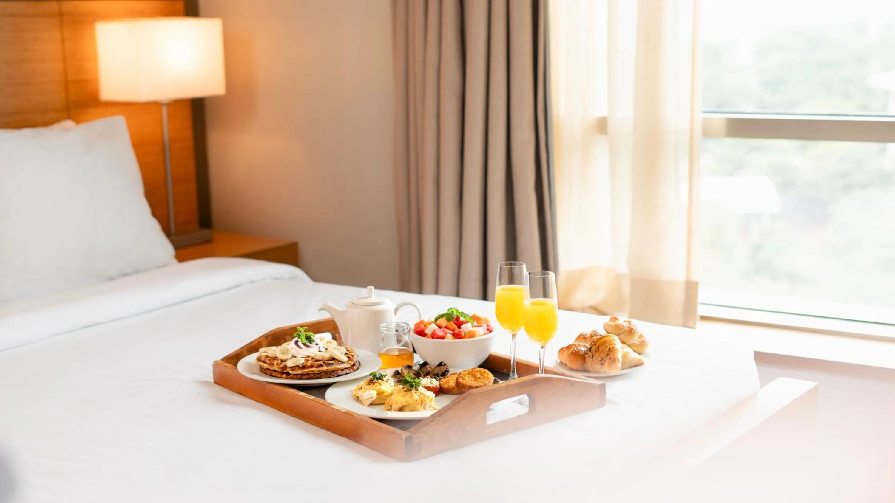 Food close-up, Bed in Hyatt Place Pune Hinjawadi