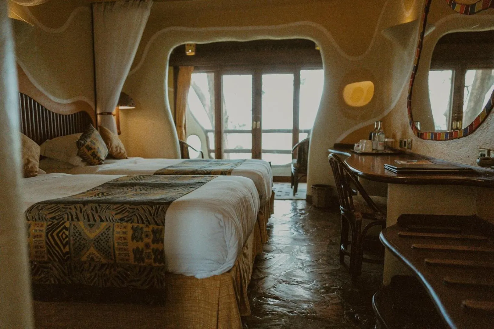 Bed in Mara Serena Safari Lodge