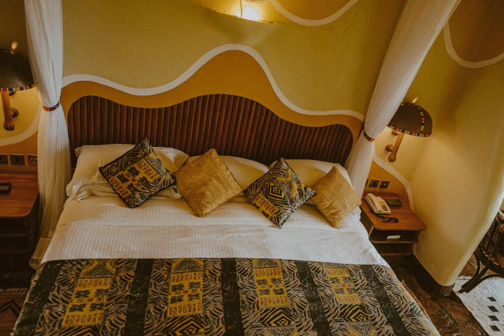 Bed in Mara Serena Safari Lodge