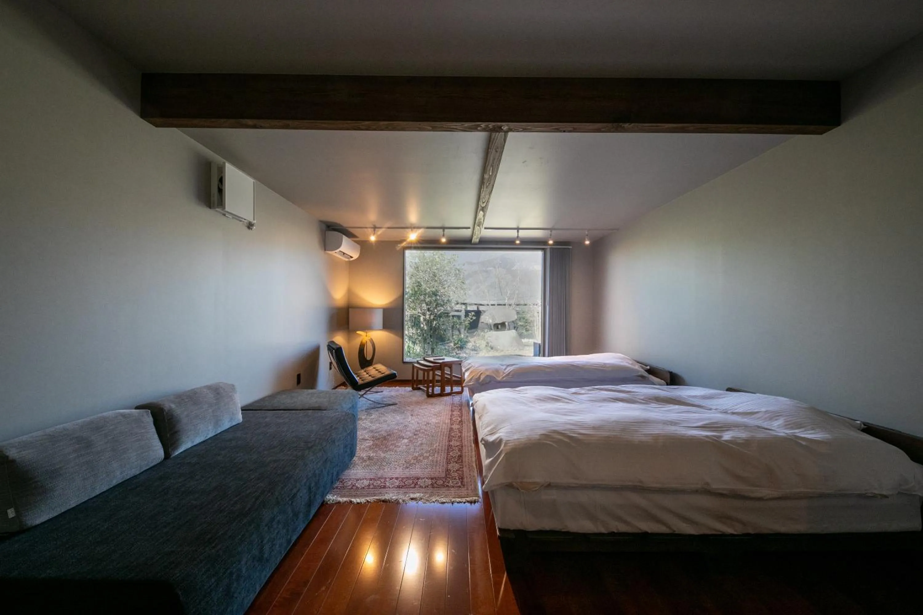 Bed in Yufuin Kaze no Mori