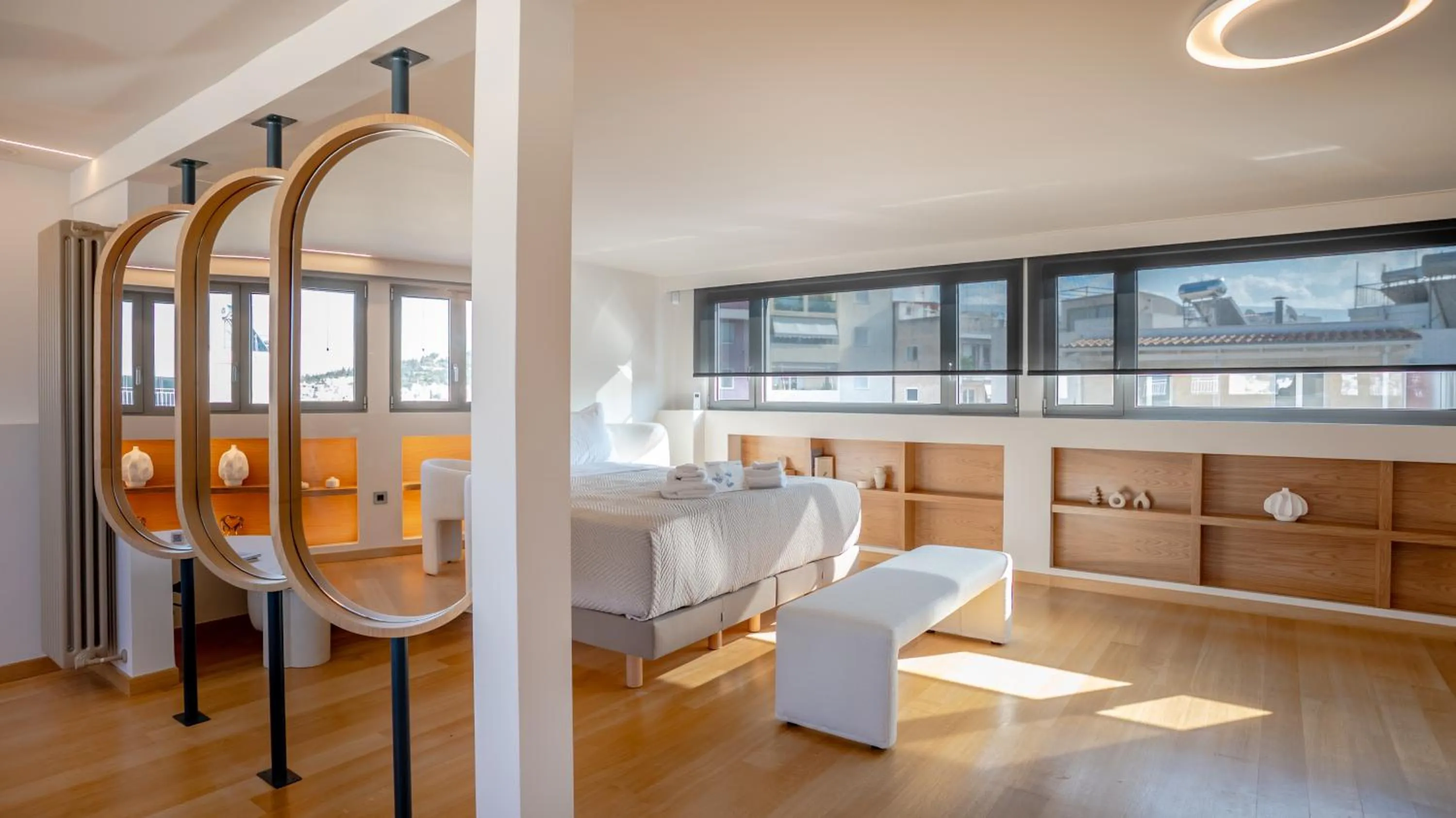 Bed in Apeiron Athena Residences