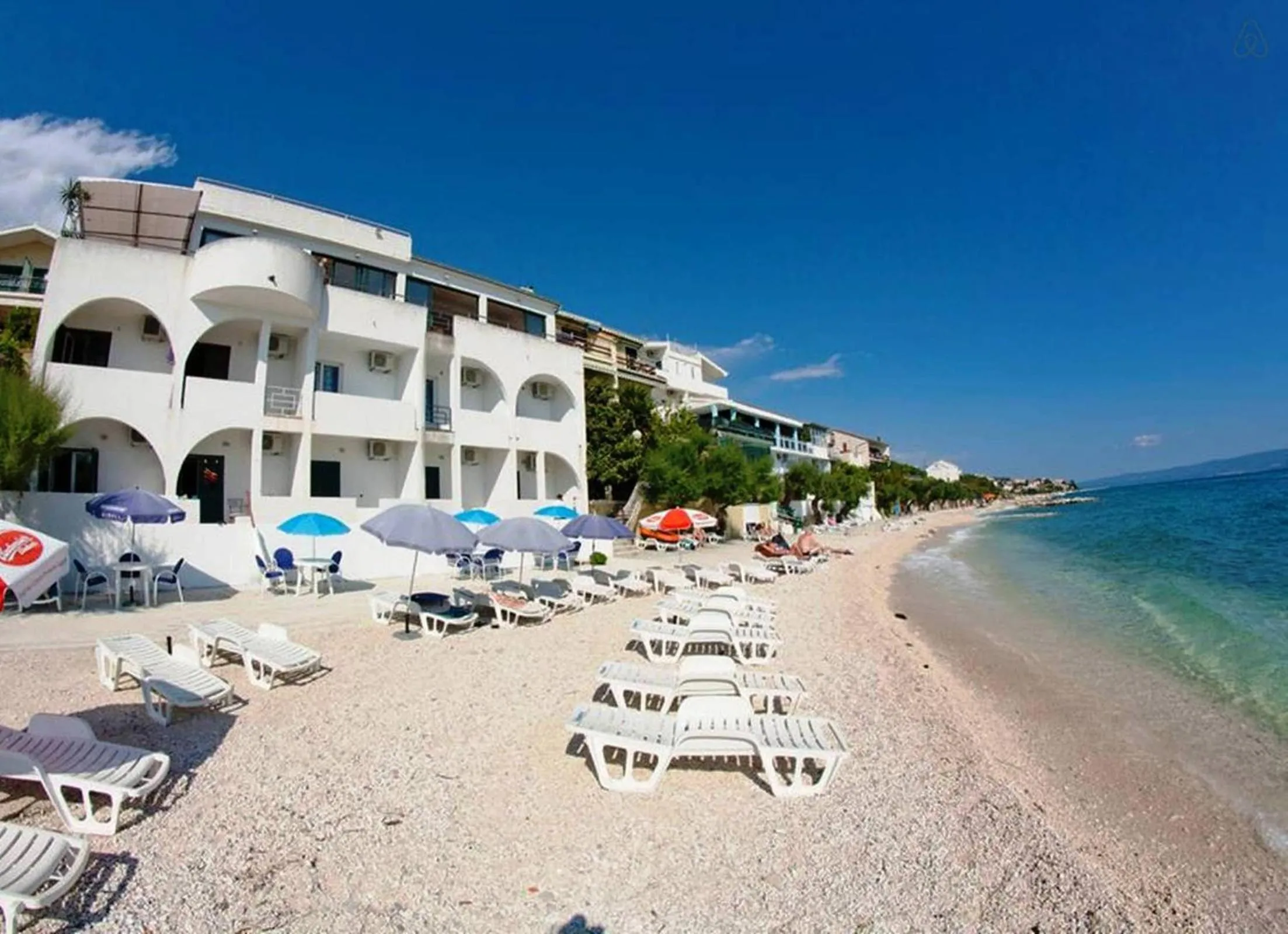 Villa Tamaris on the beach