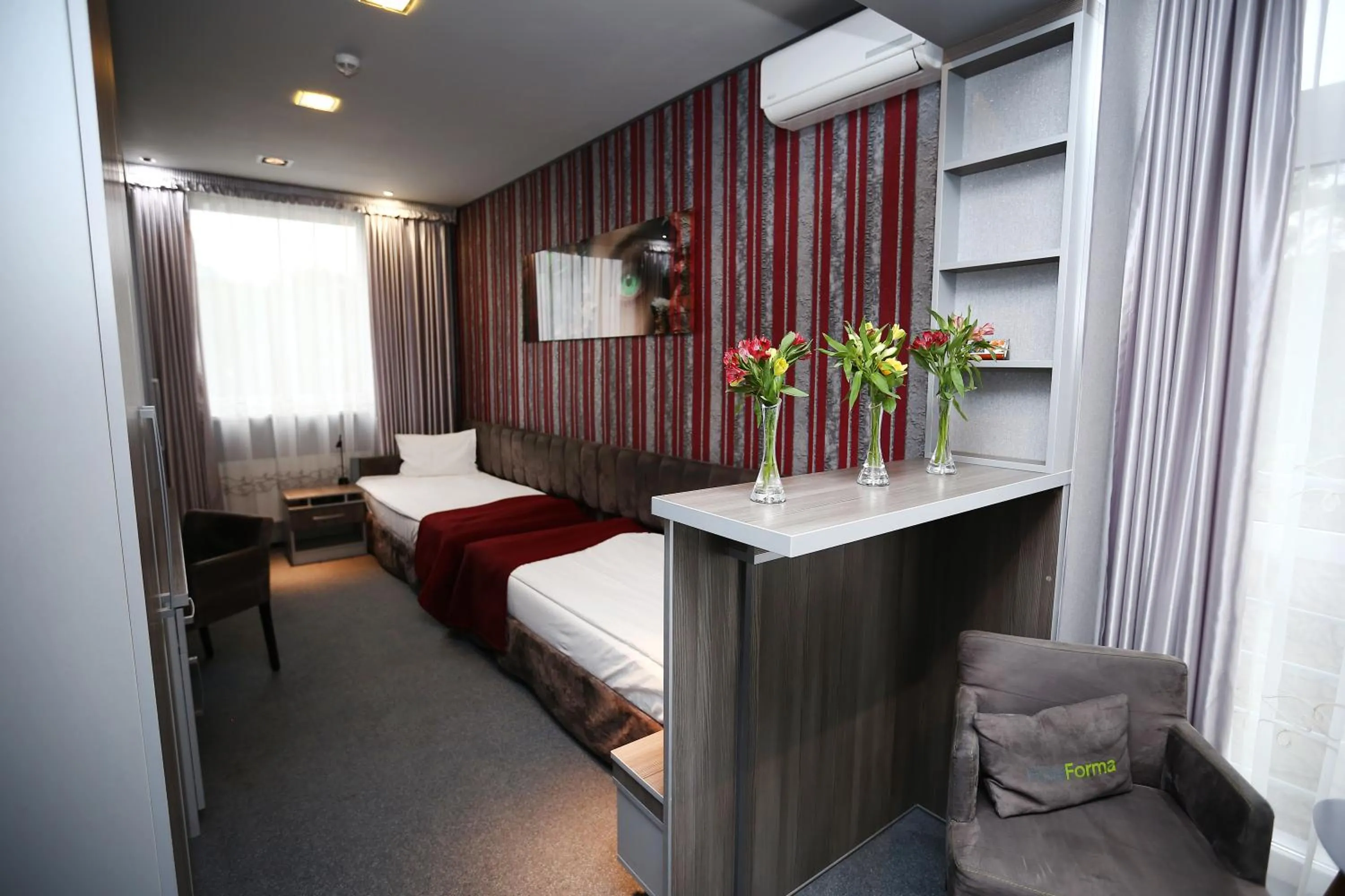 Bed in Hotel Forma