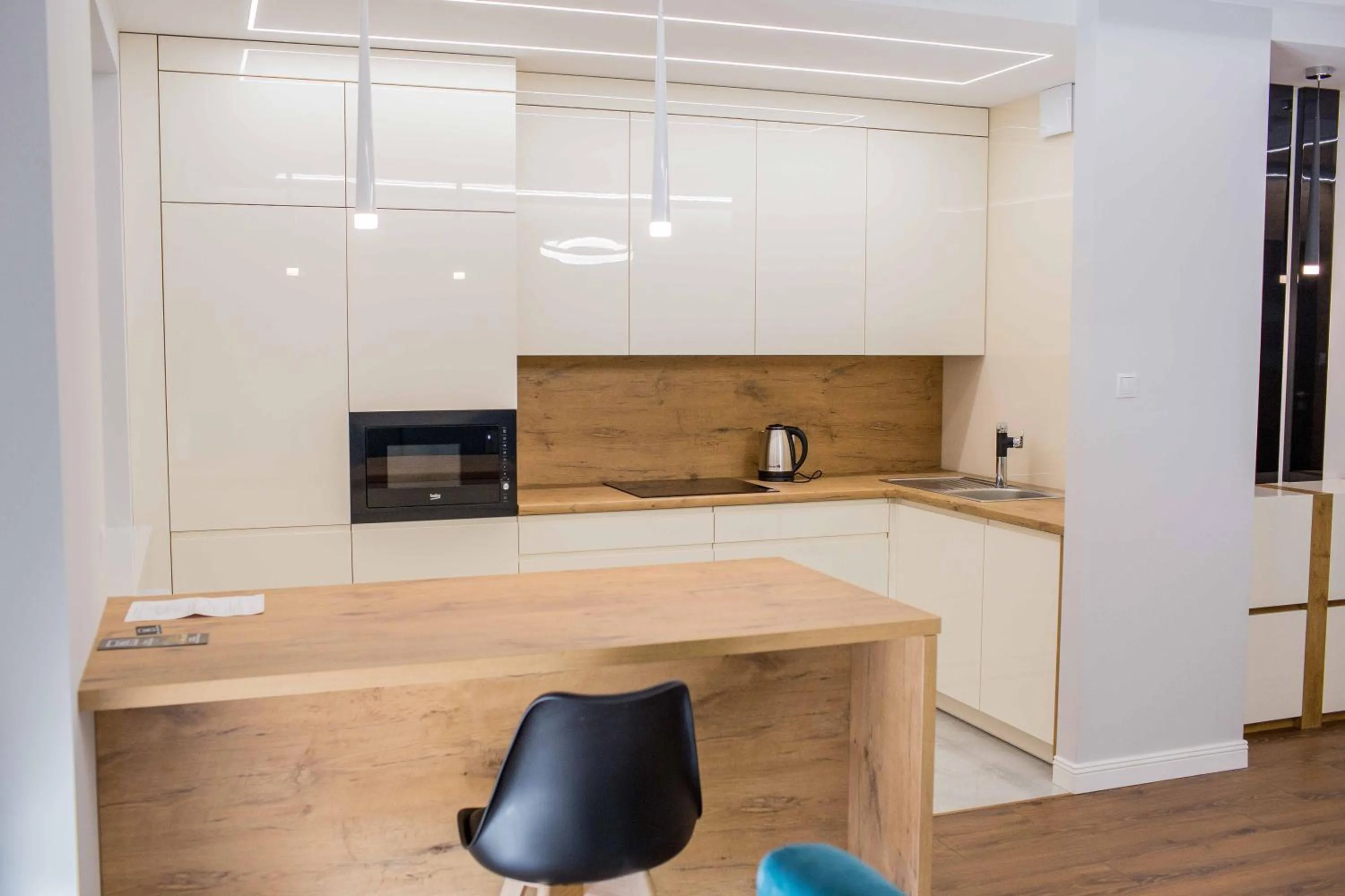 Kitchen or kitchenette in Hotel Kamienica