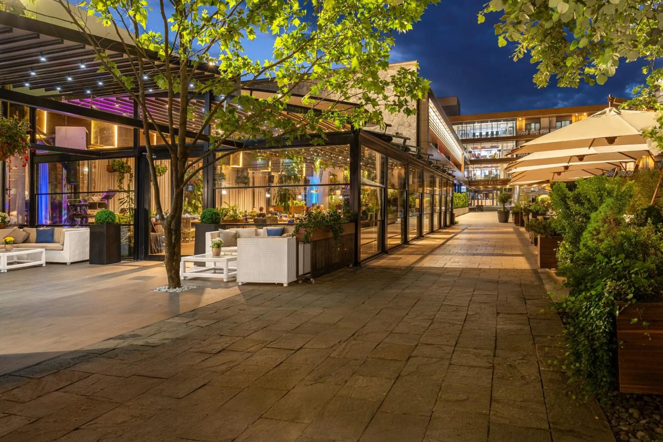 Property building in Sky Blue Hotel & Spa