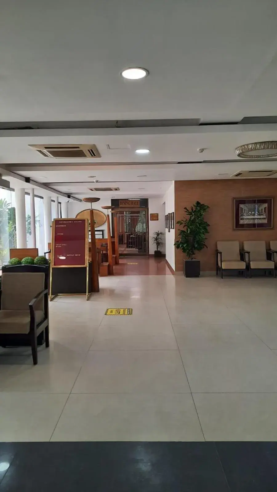 Lobby or reception in New Delhi YMCA Tourist Hostel