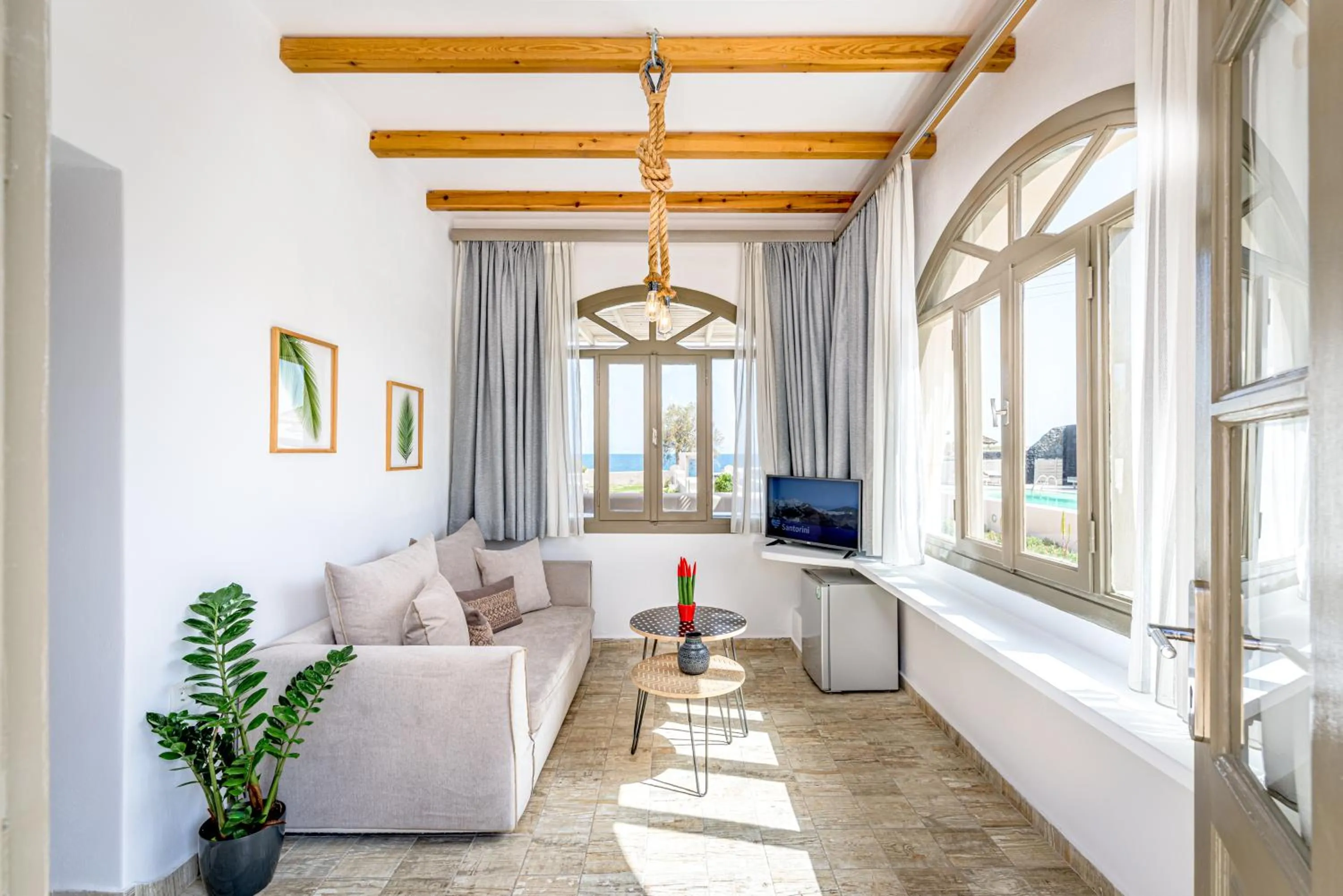 Seating area in En Plo Boutique Suites