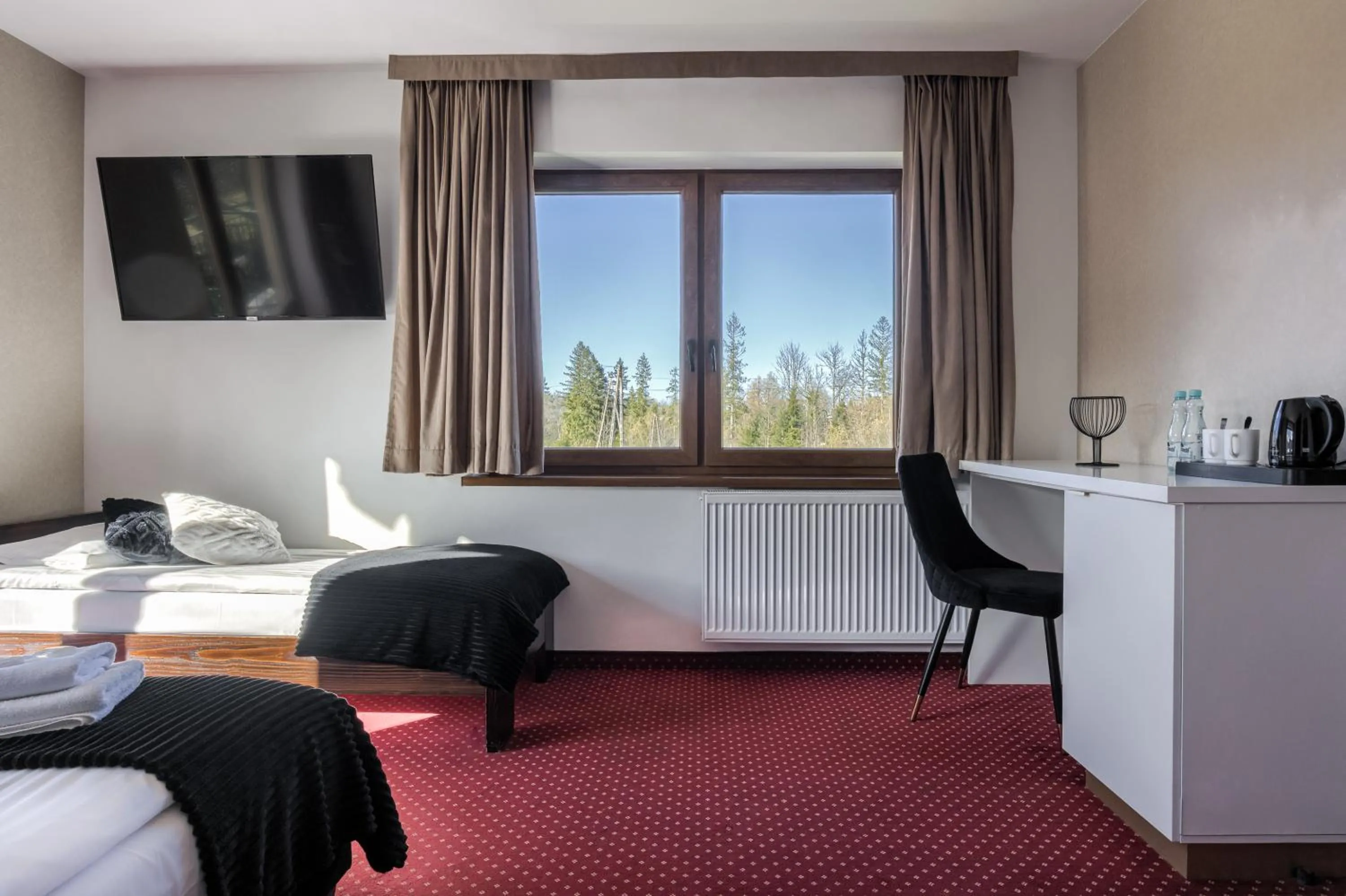 Bed in Dworek pod Giewontem - Jacuzzi & Sauna