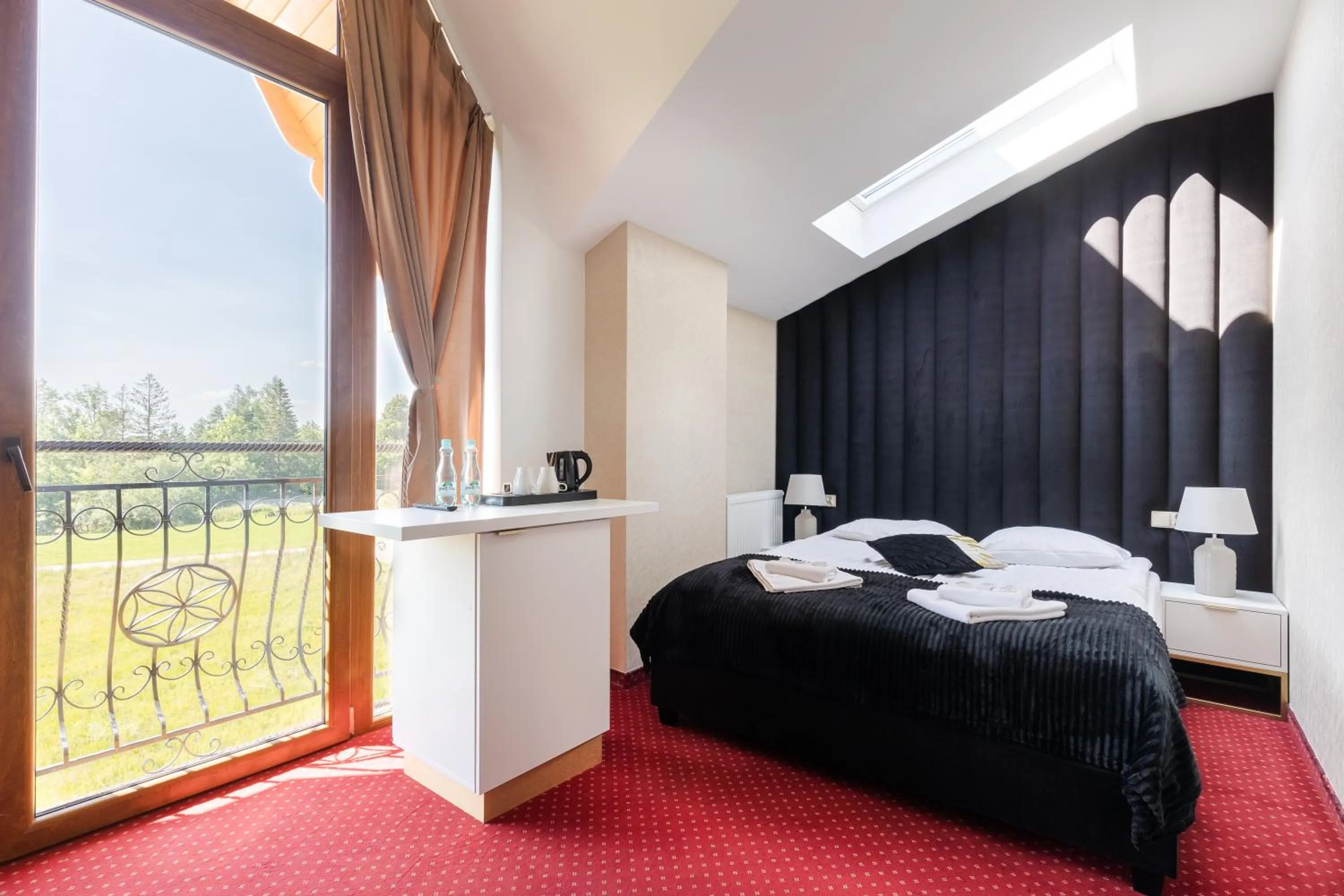 Bed in Dworek pod Giewontem - Jacuzzi & Sauna