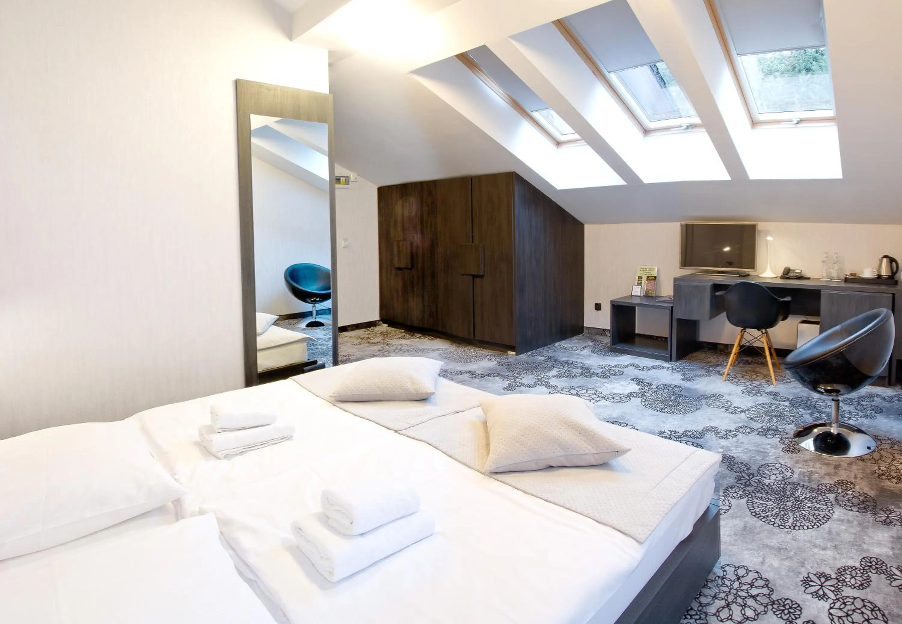 Bed in Hotel Zacisze