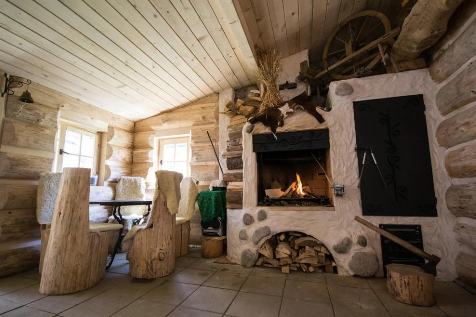 BBQ facilities in Ciukrowa Chatka Sauna & Jacuzzi