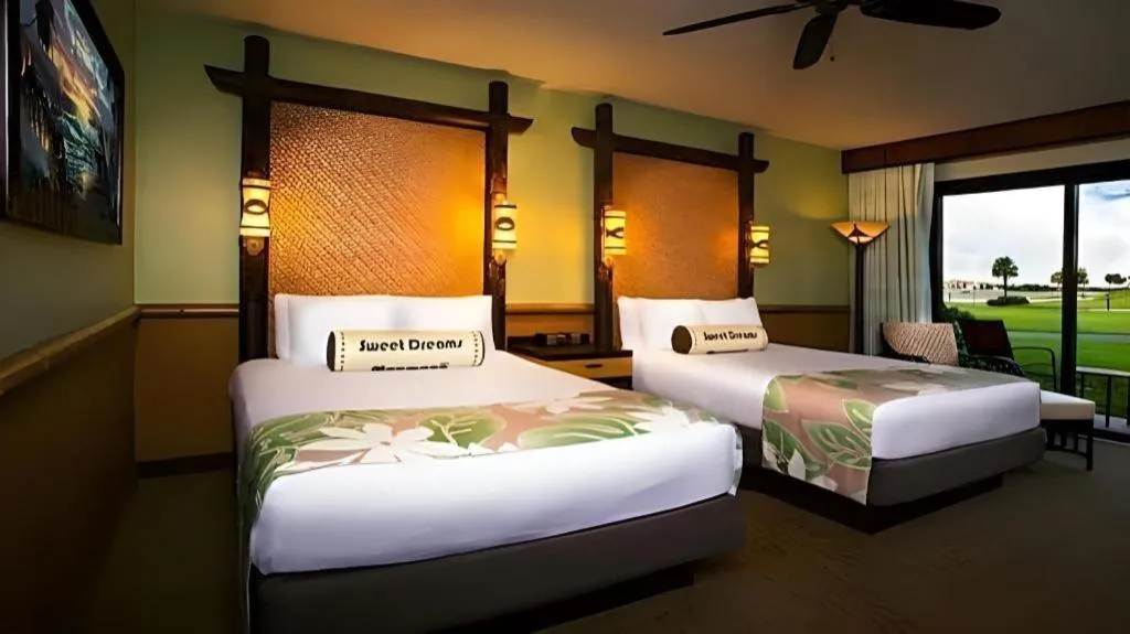Bed in Disney's Polynesian Village Resort