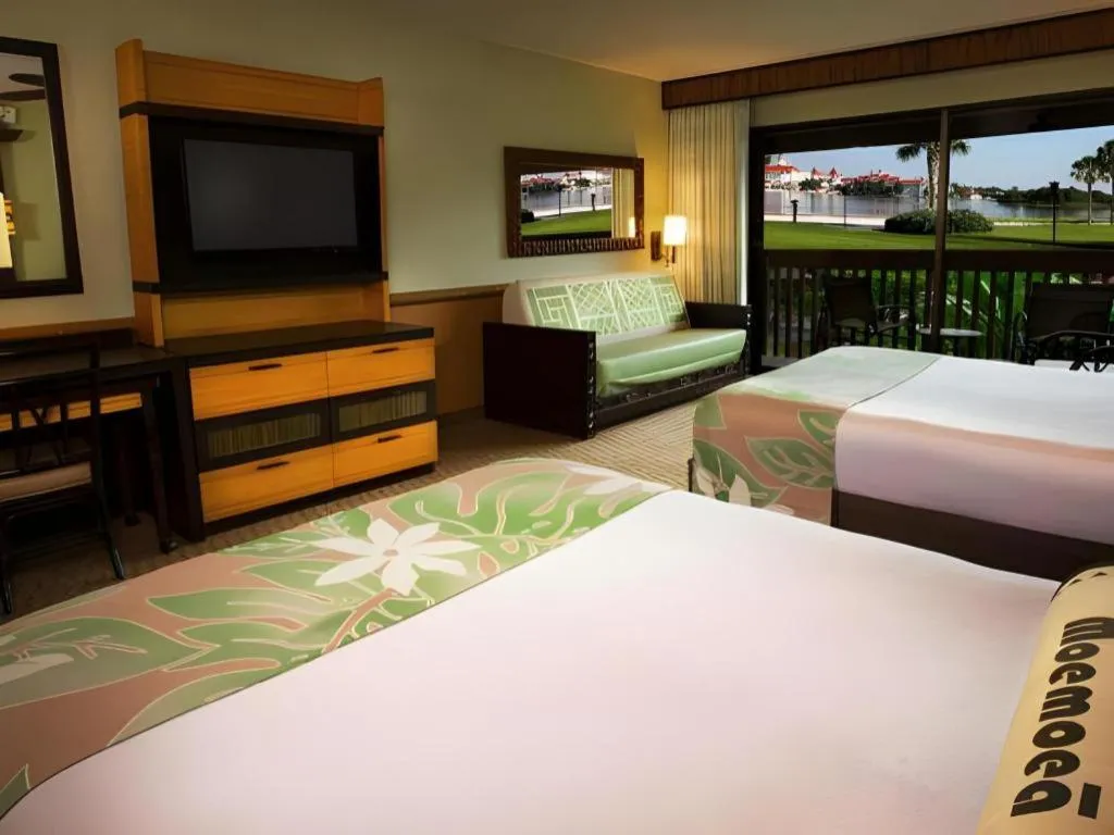 Bed in Disney's Polynesian Village Resort