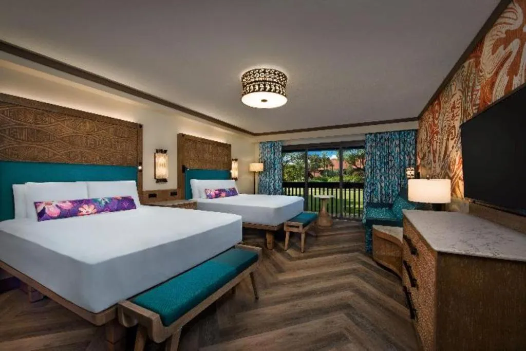 Bed in Disney's Polynesian Village Resort