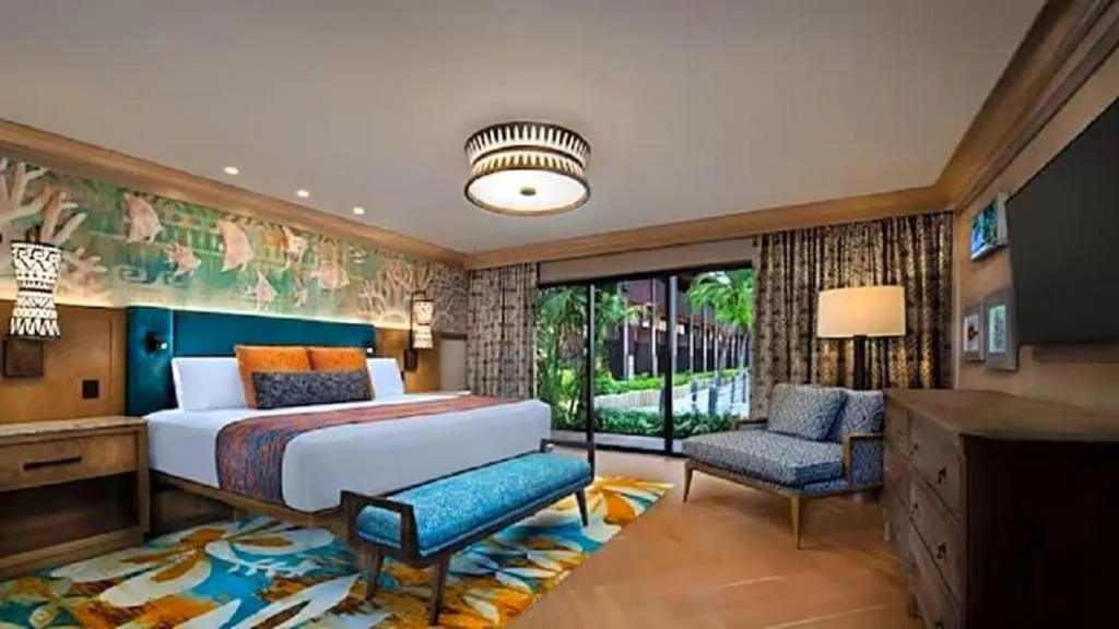 Bed in Disney's Polynesian Village Resort
