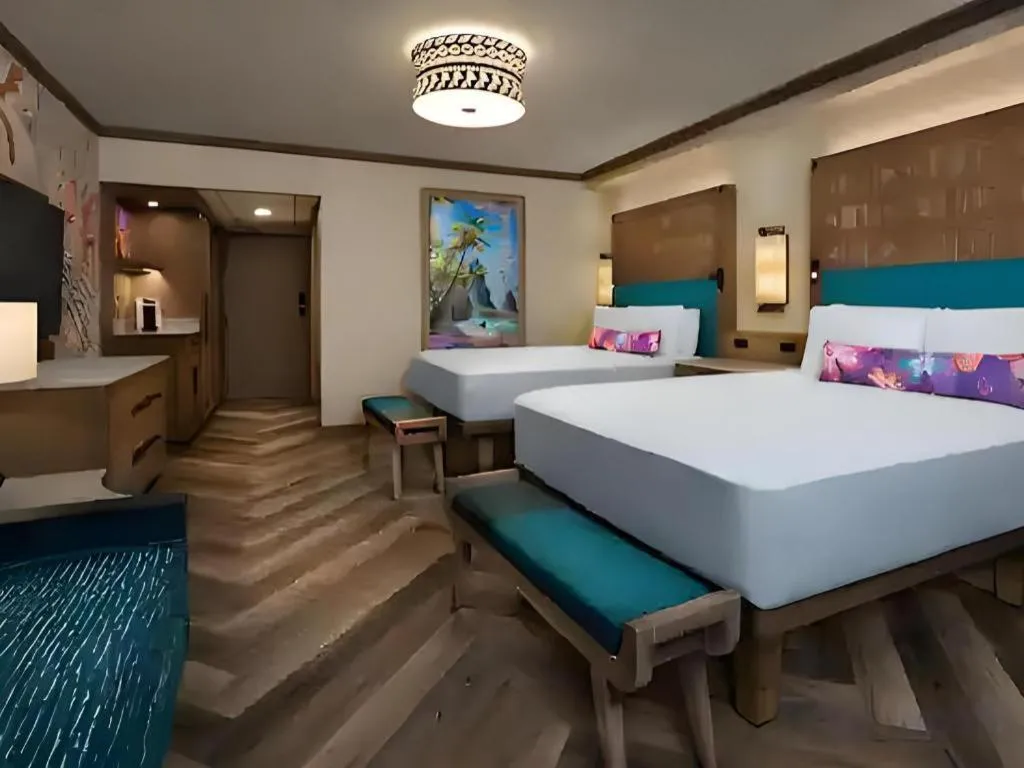 Bed in Disney's Polynesian Village Resort