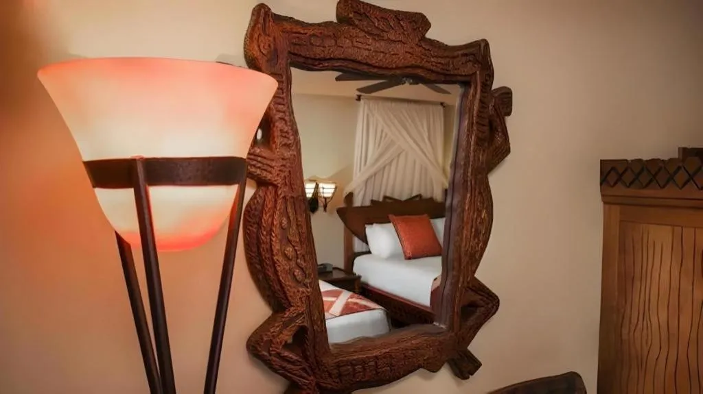 Bed in Disney's Animal Kingdom Lodge