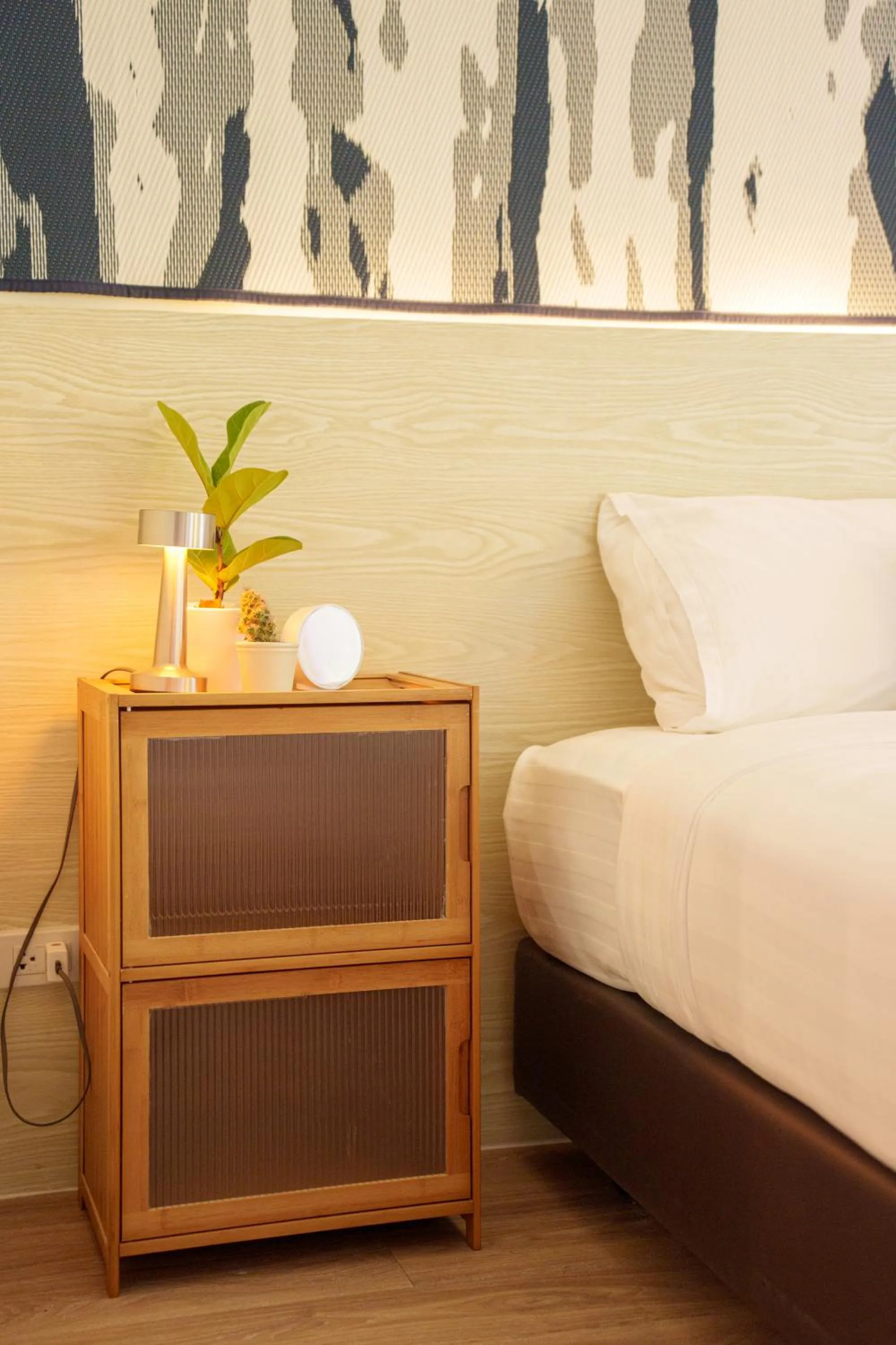 Bed in Gecko EYE Hotel