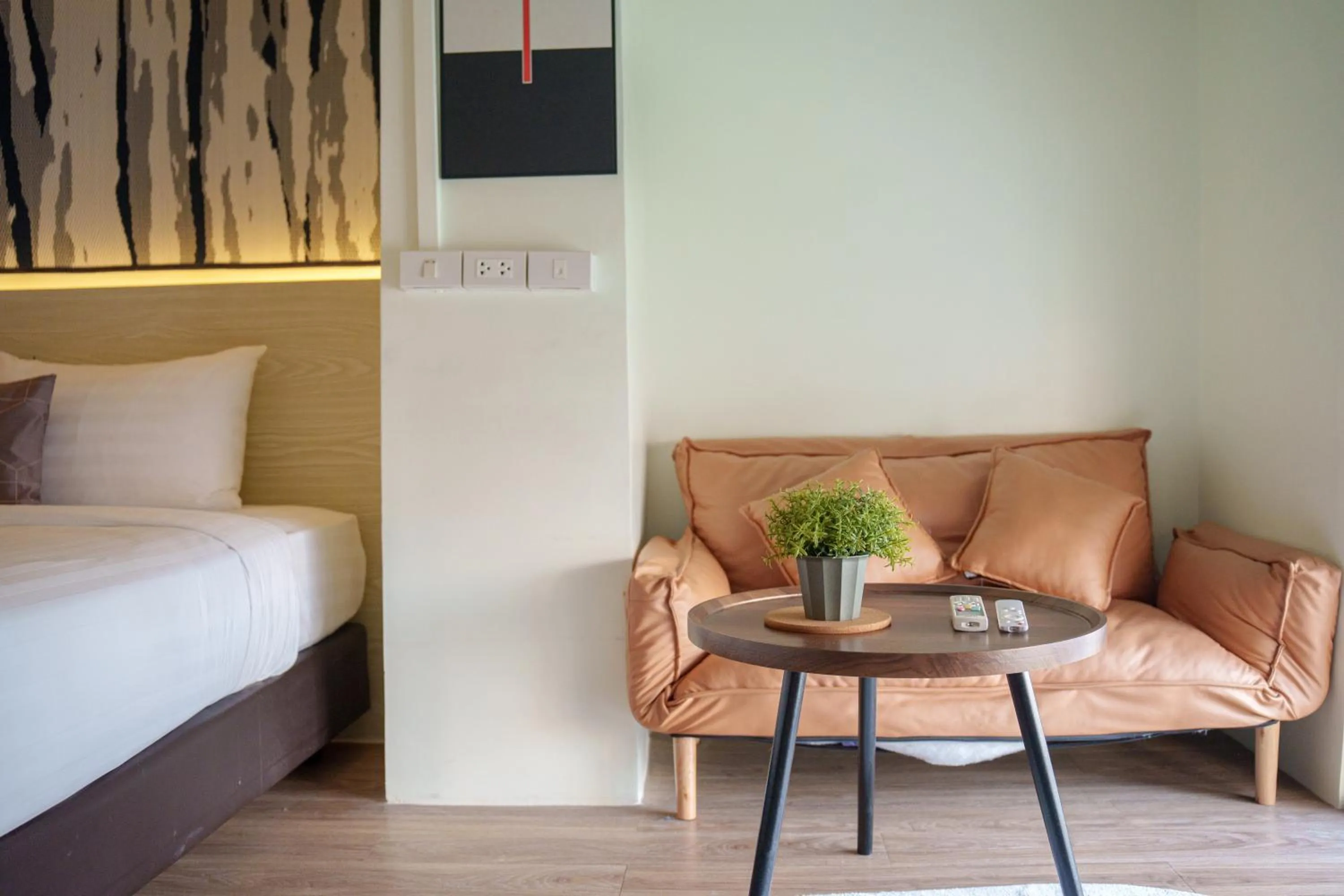 Bed in Gecko EYE Hotel